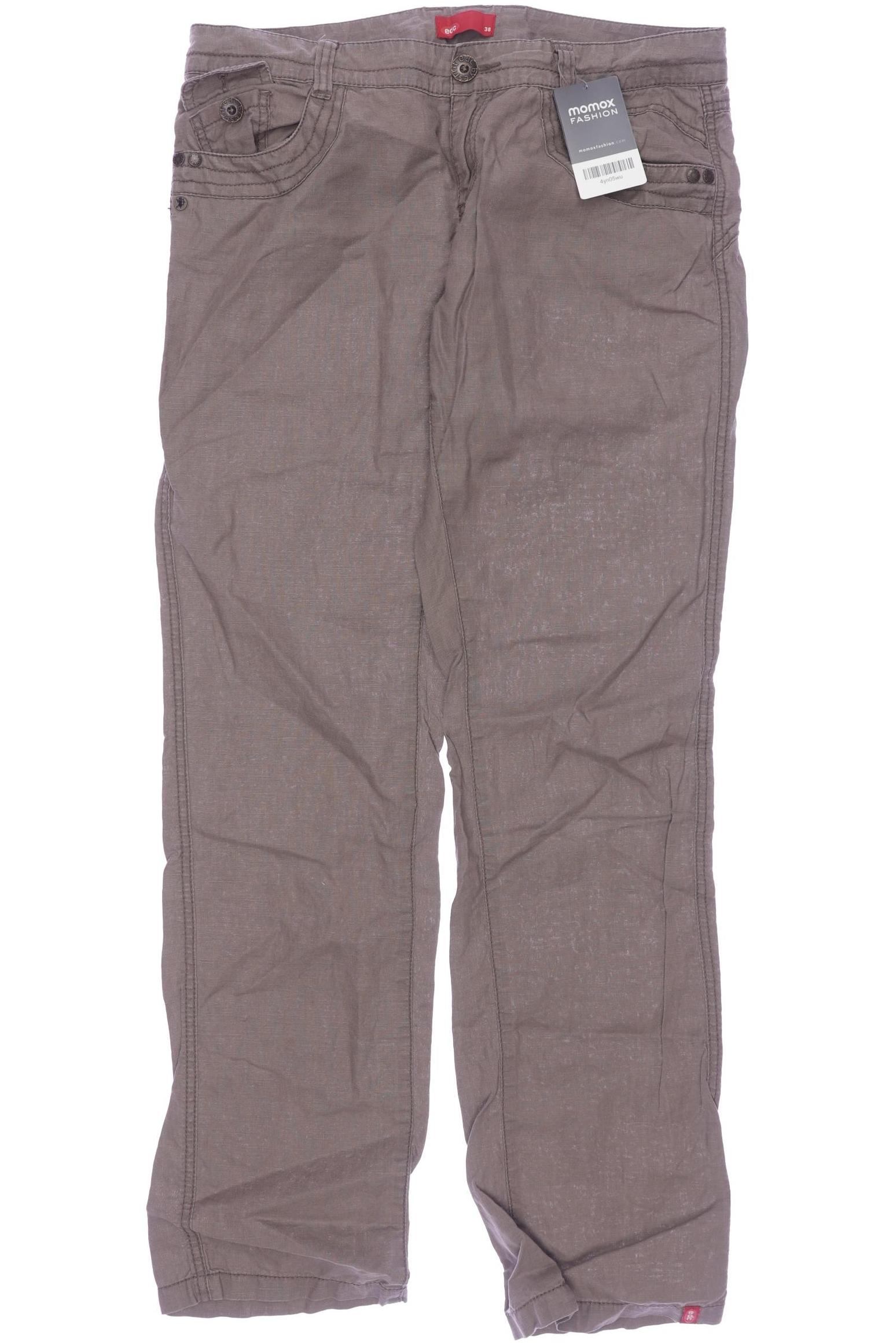 

edc by Esprit Damen Stoffhose, braun, Gr. 38