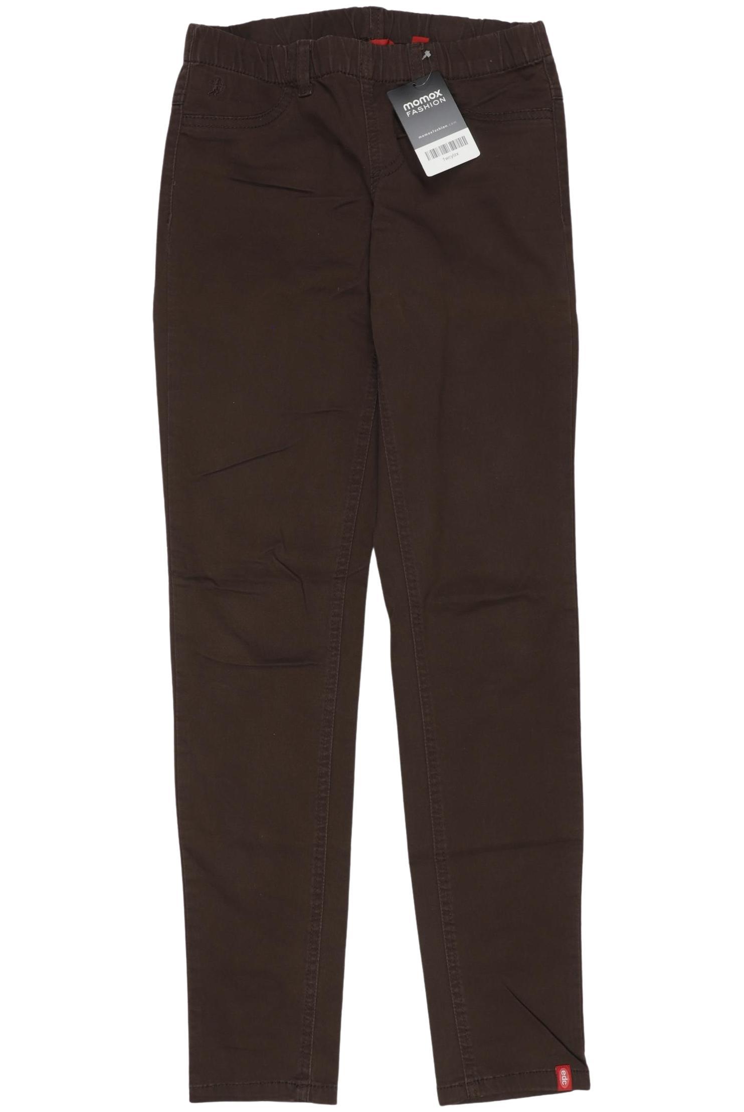 

edc by Esprit Damen Stoffhose, braun, Gr. 34