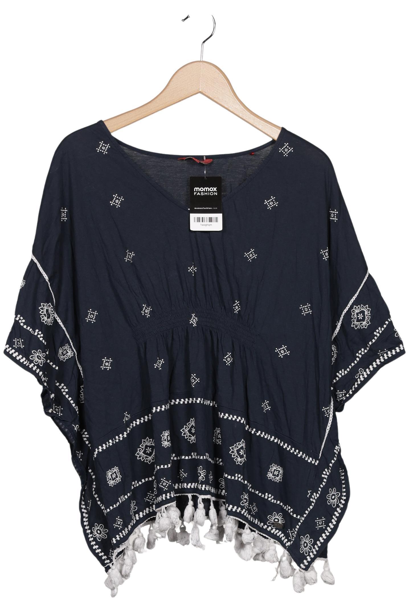 

edc by Esprit Damen T-Shirt, marineblau, Gr. 36