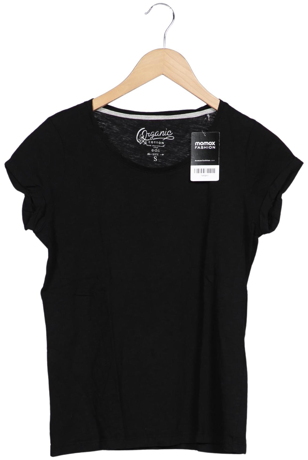 

edc by Esprit Damen T-Shirt, schwarz, Gr. 36