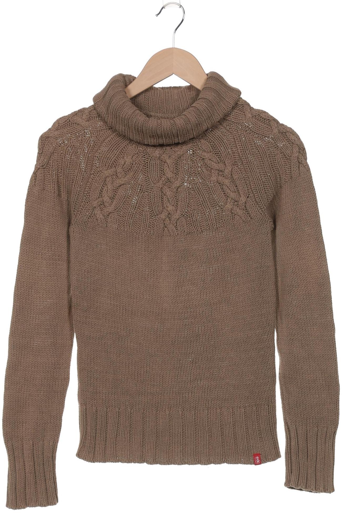 

edc by Esprit Damen Pullover, braun, Gr. 38