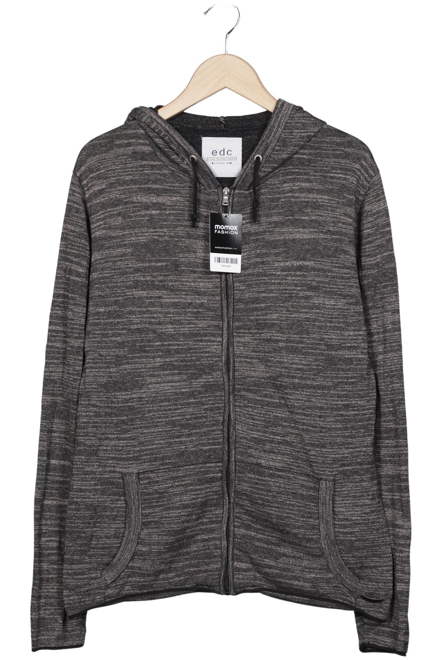 

edc by Esprit Herren Strickjacke, grau, Gr. 54