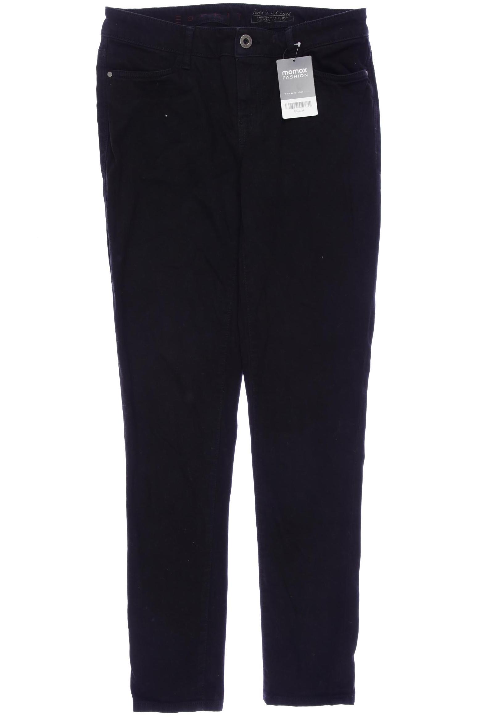 

edc by Esprit Damen Jeans, schwarz, Gr. 0