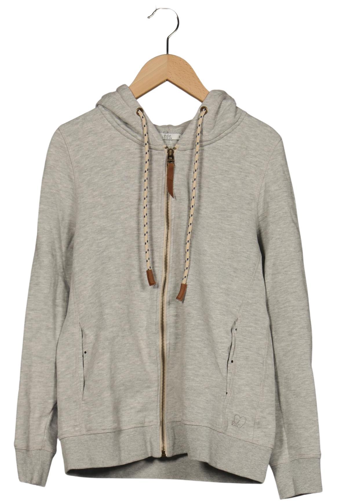 

edc by Esprit Damen Kapuzenpullover, grau, Gr. 36