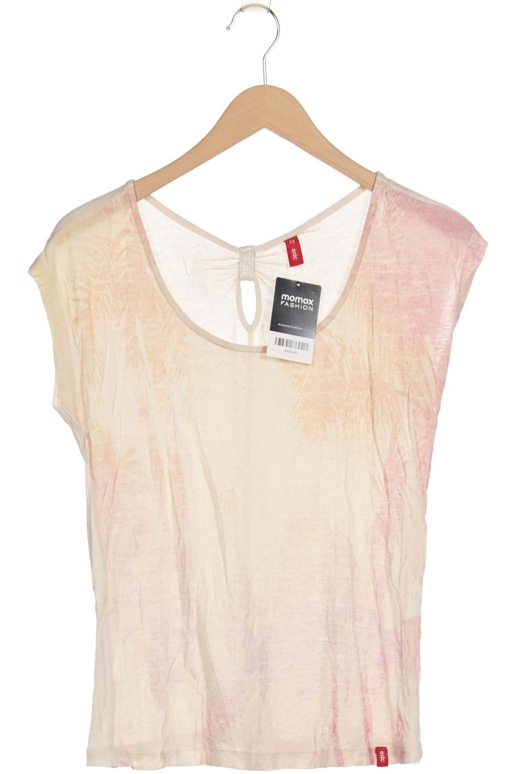 

edc by Esprit Damen T-Shirt, beige, Gr. 34