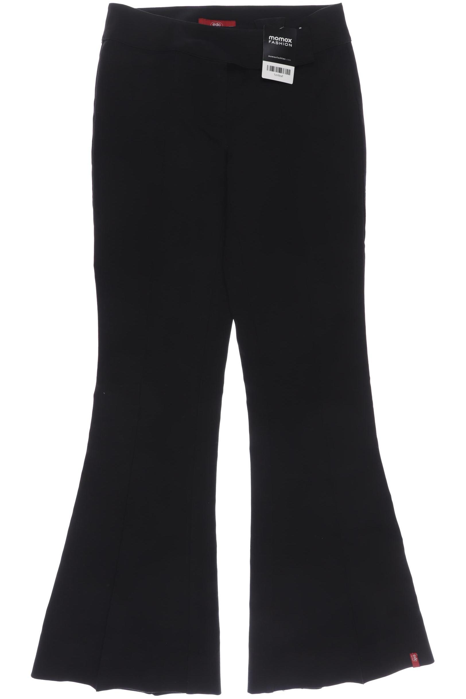 

edc by Esprit Damen Stoffhose, schwarz, Gr. 36