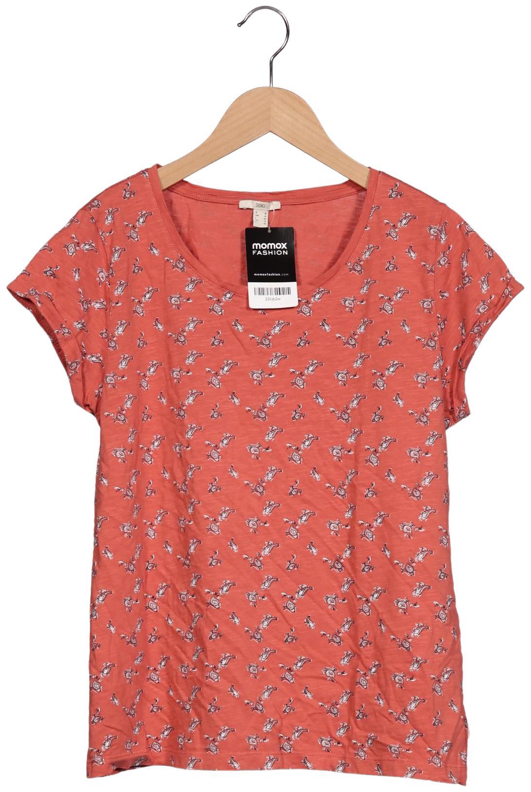 

edc by Esprit Damen T-Shirt, orange, Gr. 36