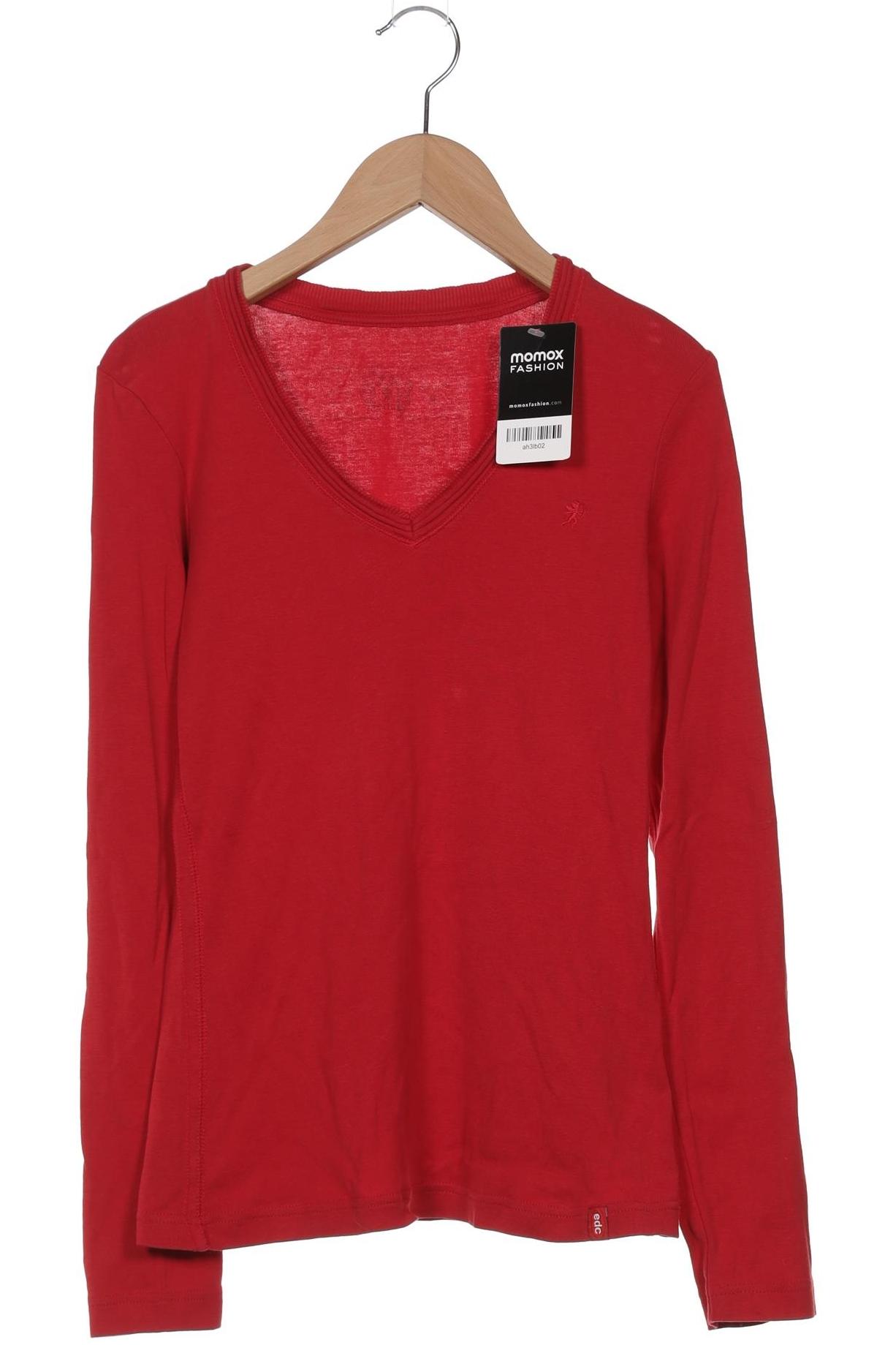 

edc by Esprit Damen Langarmshirt, rot, Gr. 36