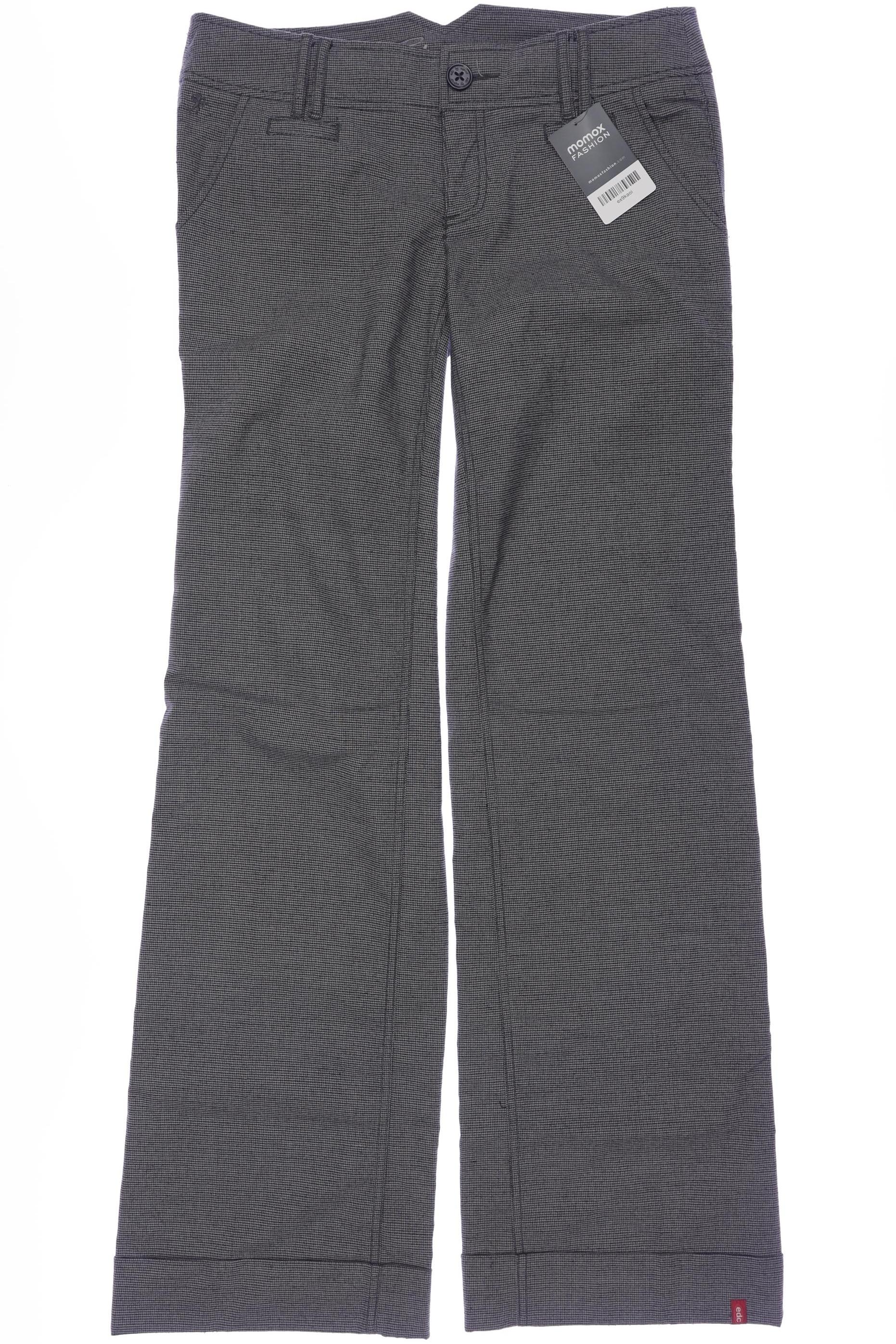 

edc by Esprit Damen Stoffhose, grau, Gr. 38