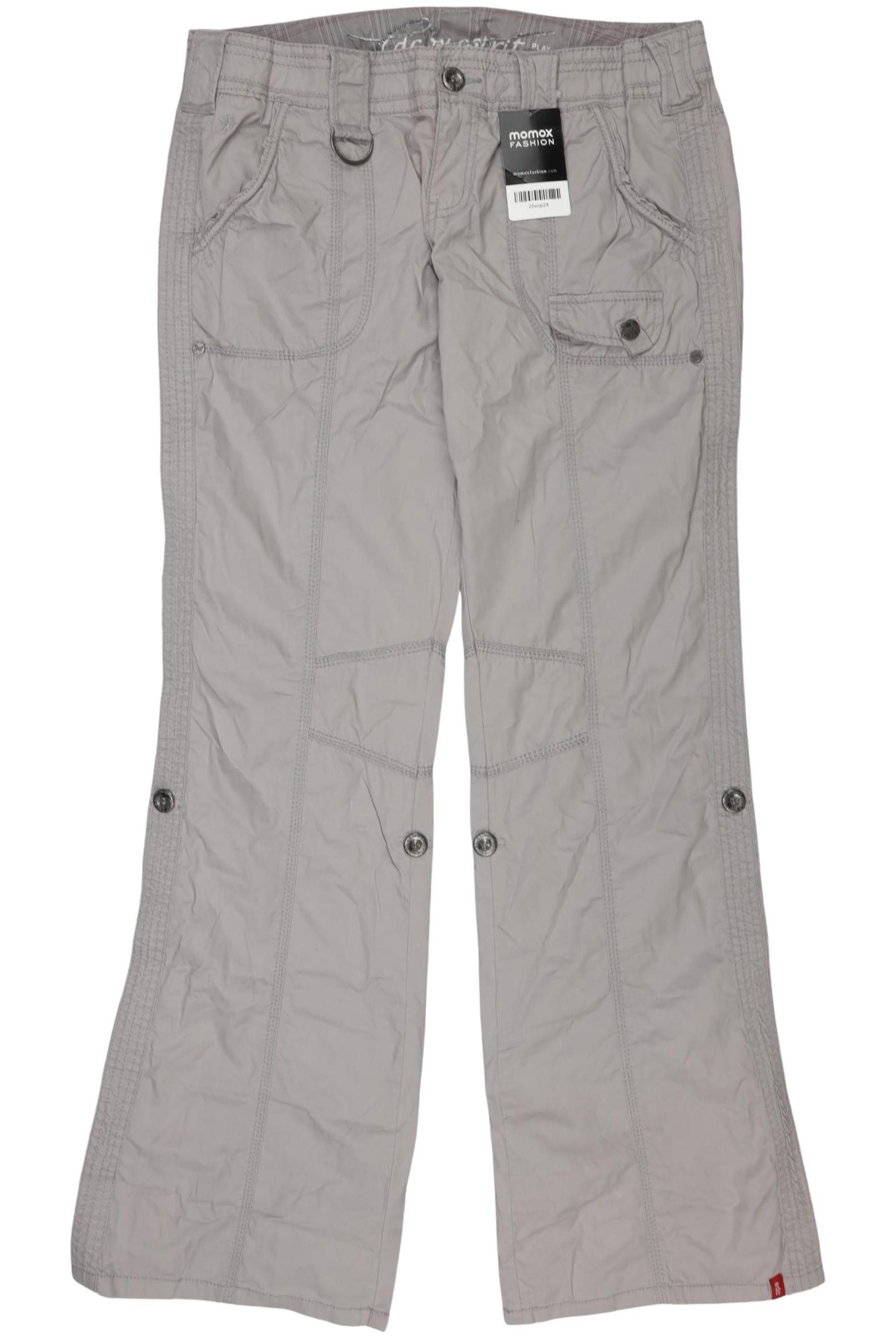 

edc by Esprit Damen Stoffhose, grau, Gr. 40