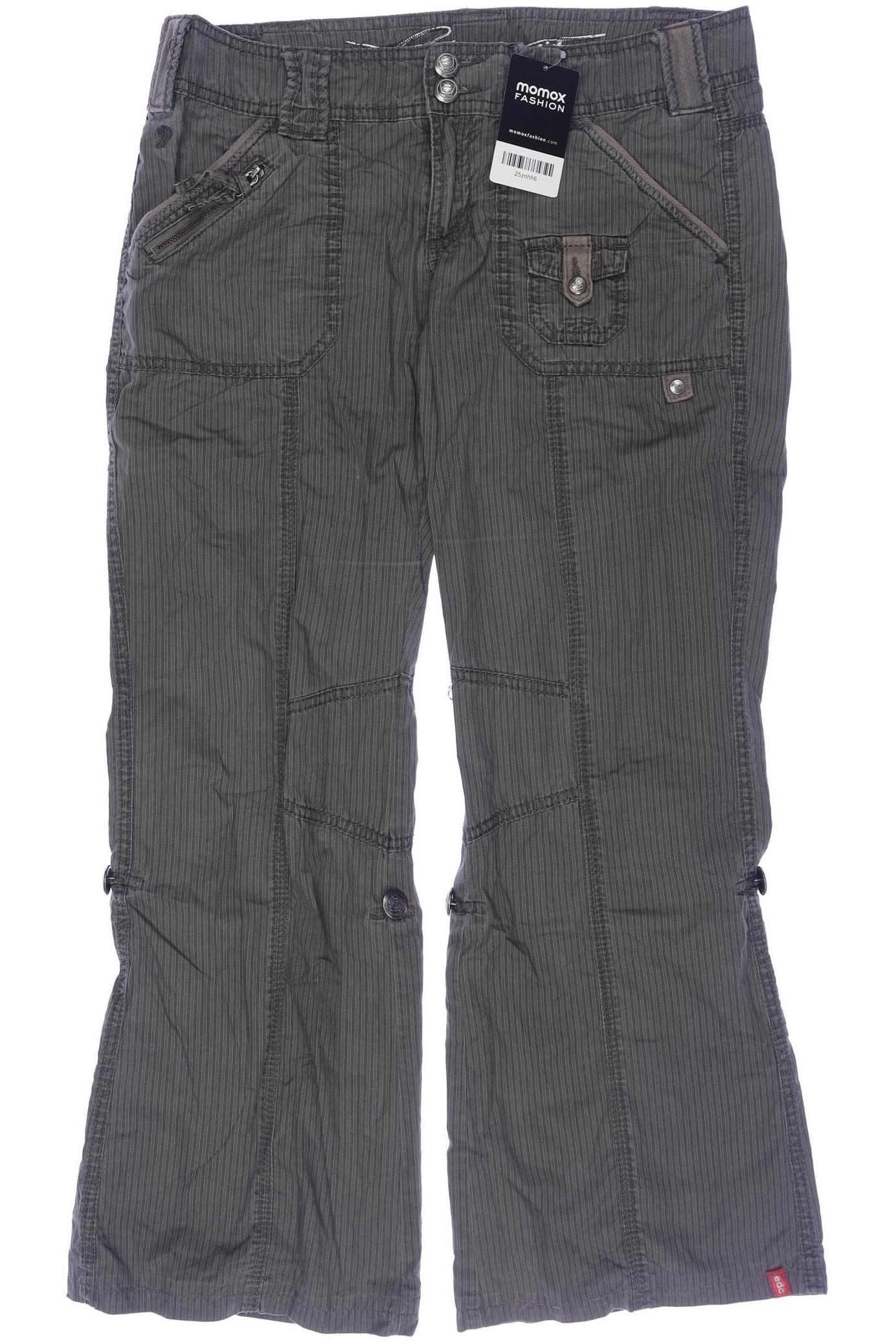 

edc by Esprit Damen Stoffhose, grün, Gr. 36