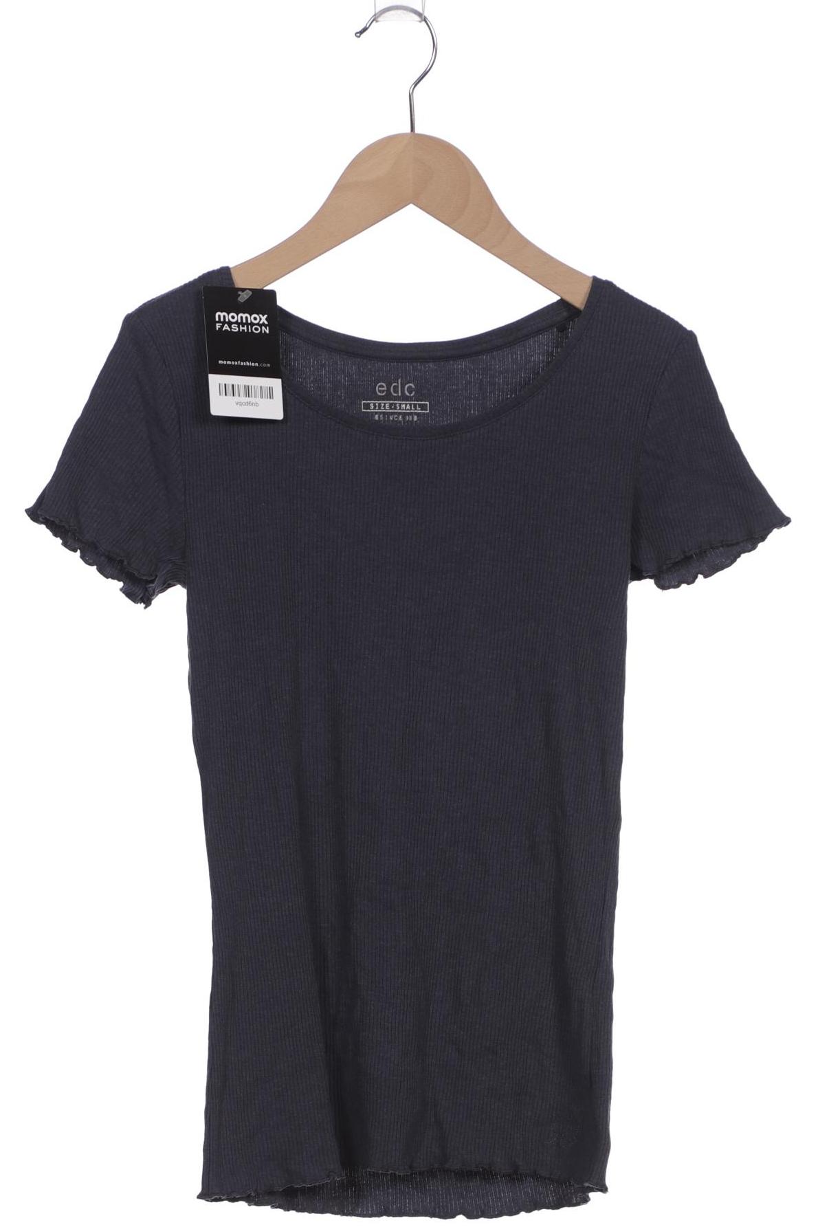 

edc by Esprit Damen T-Shirt, marineblau, Gr. 36