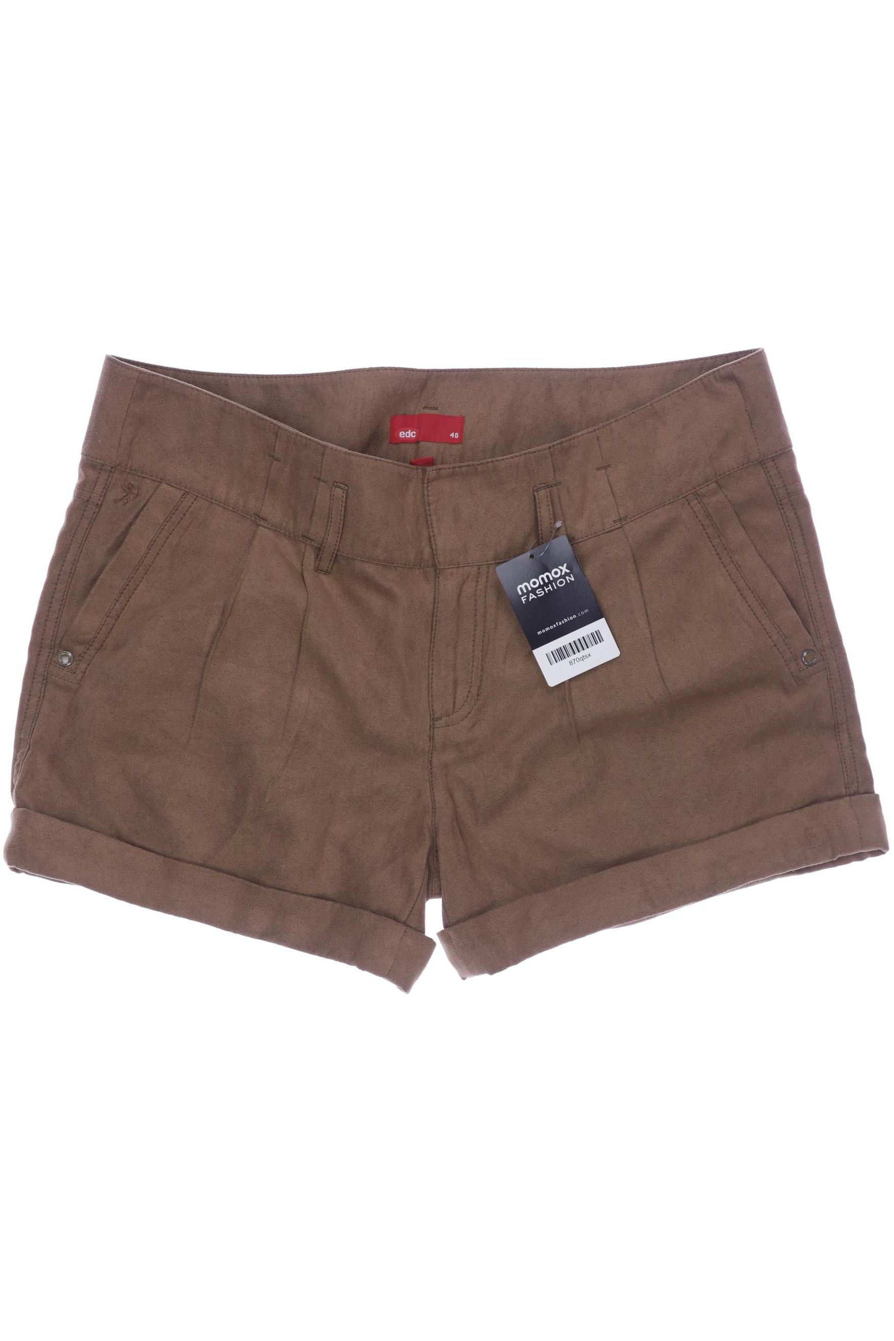 

edc by Esprit Damen Shorts, braun, Gr. 40