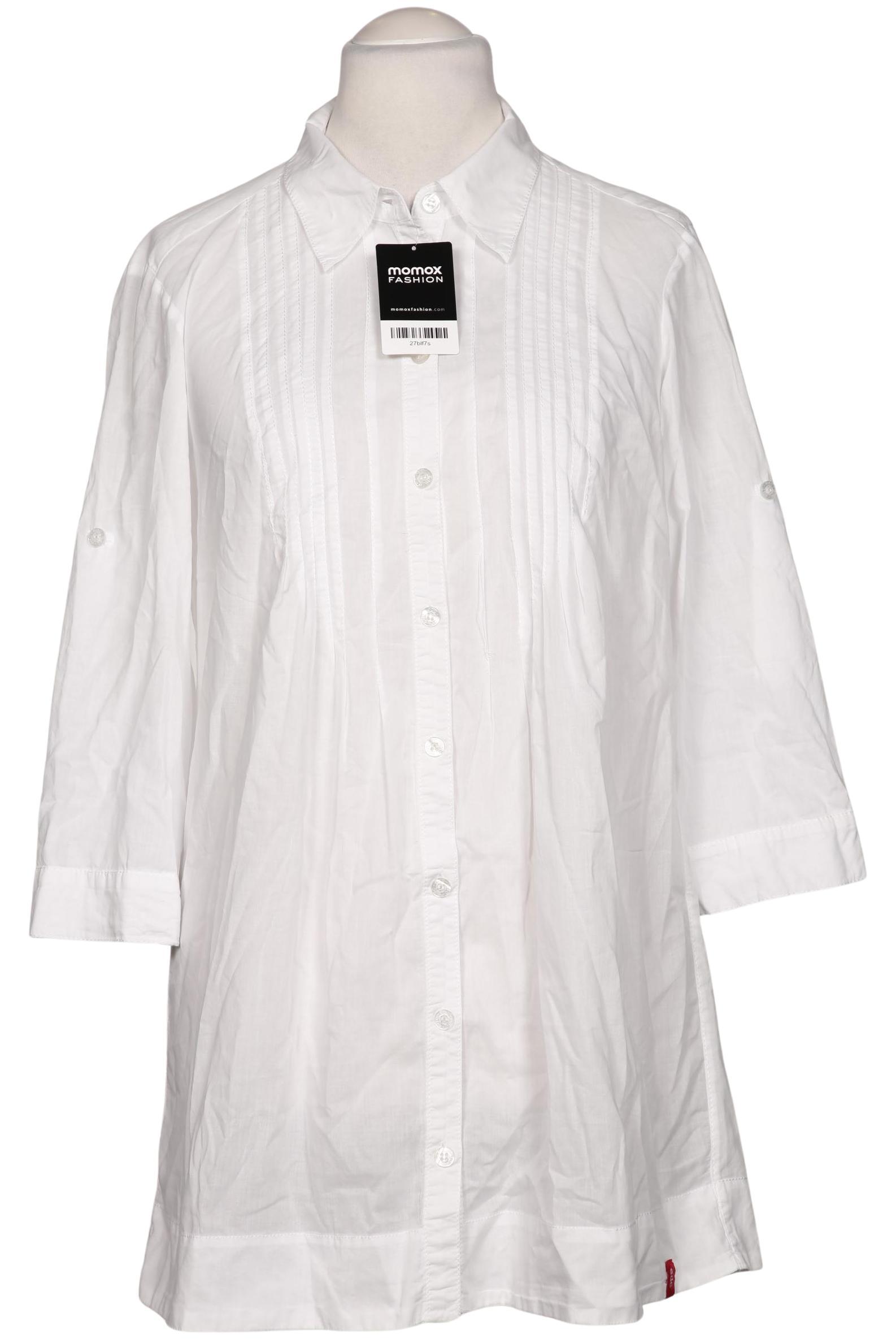 

edc by Esprit Damen Bluse, weiß, Gr. 42