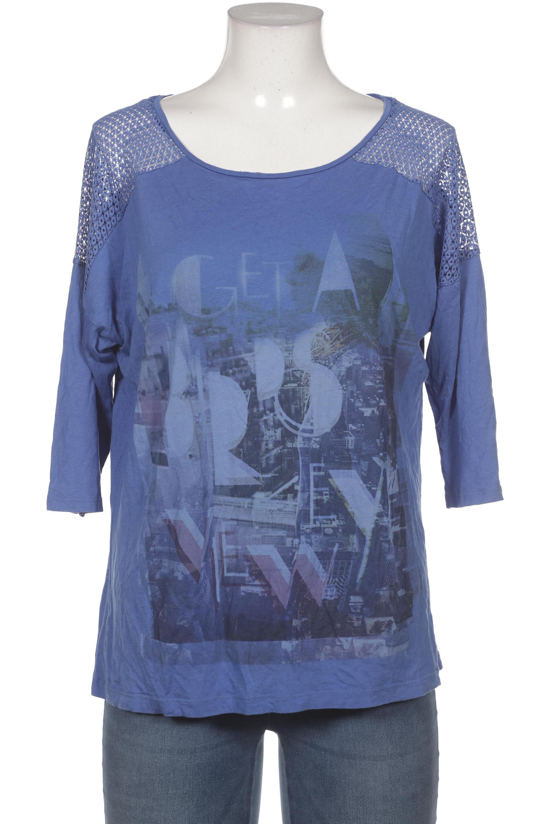 

edc by Esprit Damen T-Shirt, blau, Gr. 42