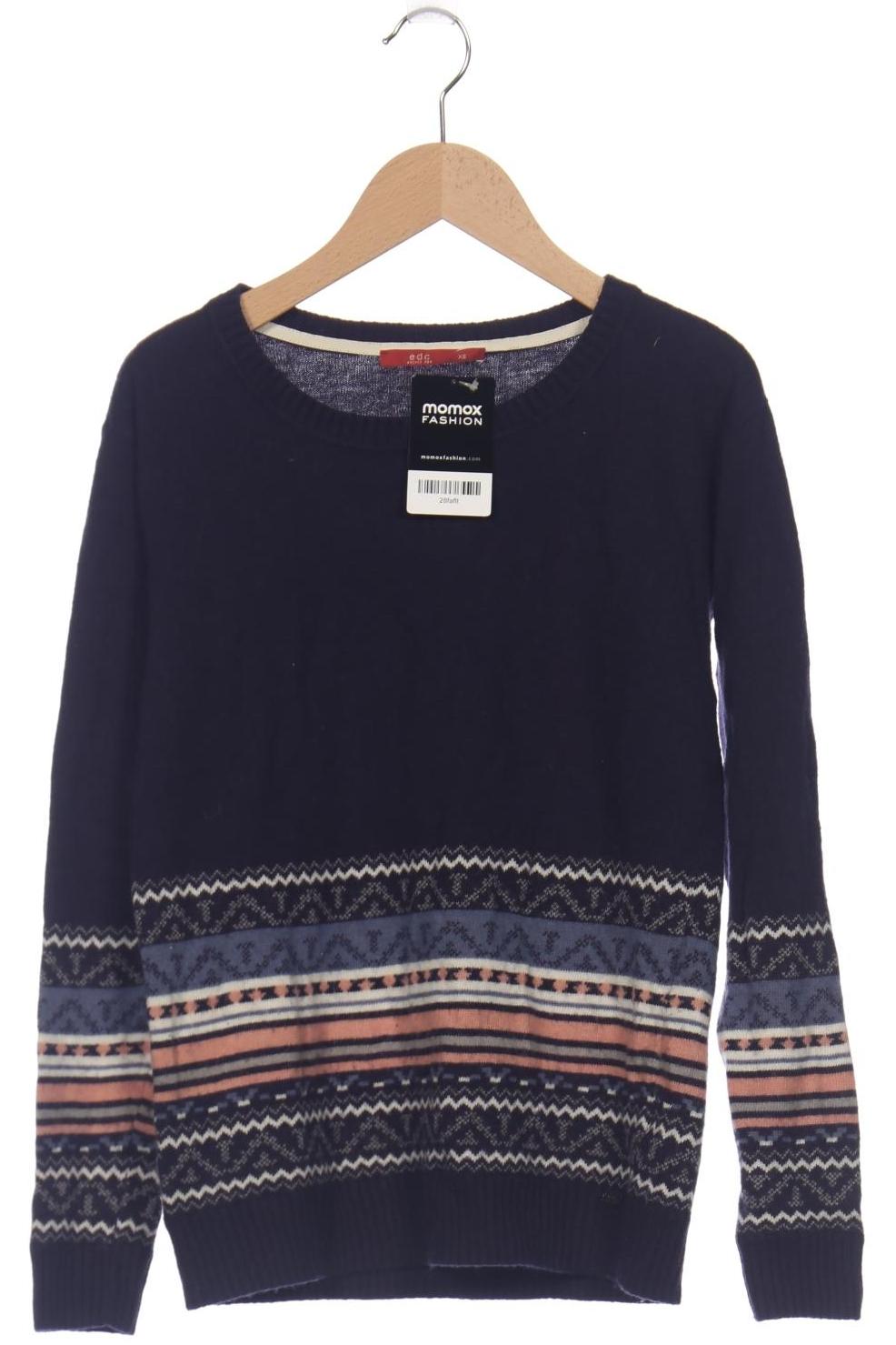 

edc by Esprit Damen Pullover, marineblau, Gr. 34