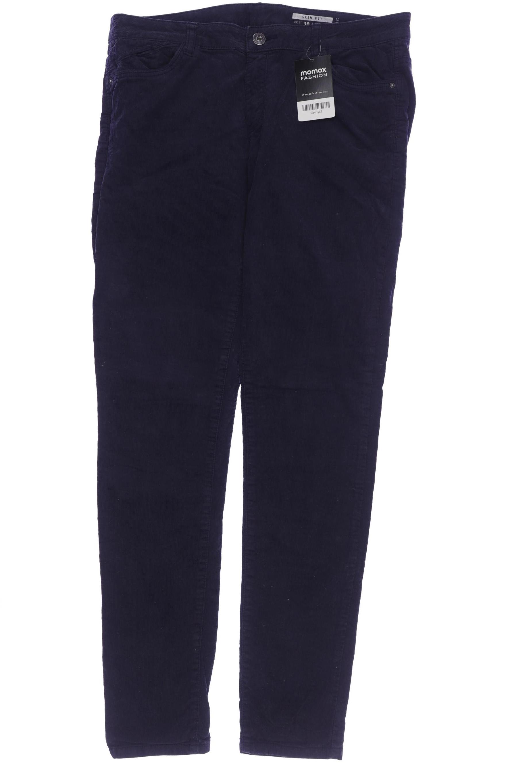 

edc by Esprit Damen Stoffhose, marineblau, Gr. 38
