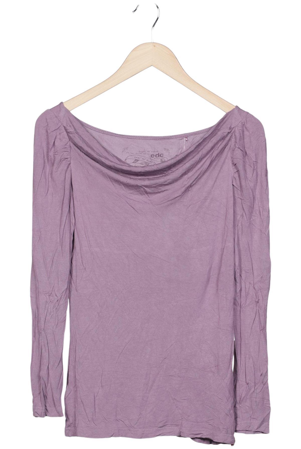 

edc by Esprit Damen Langarmshirt, flieder, Gr. 36