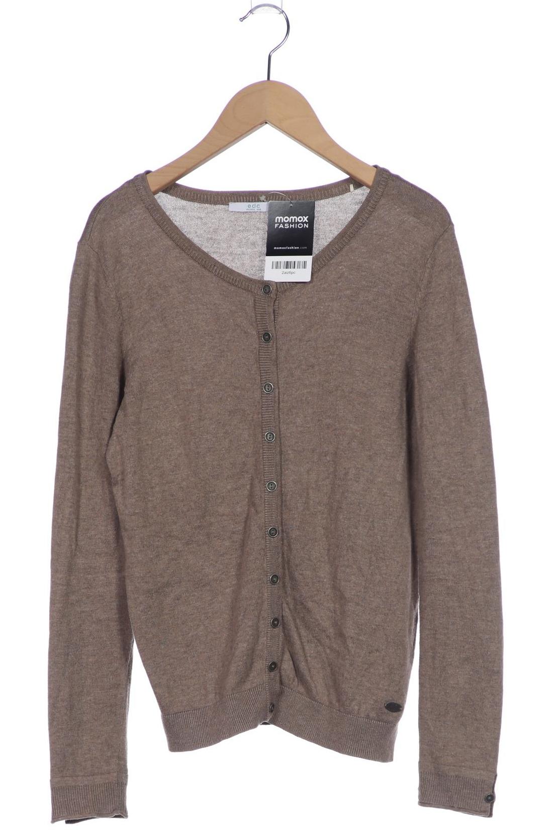 

edc by Esprit Damen Strickjacke, braun, Gr. 34