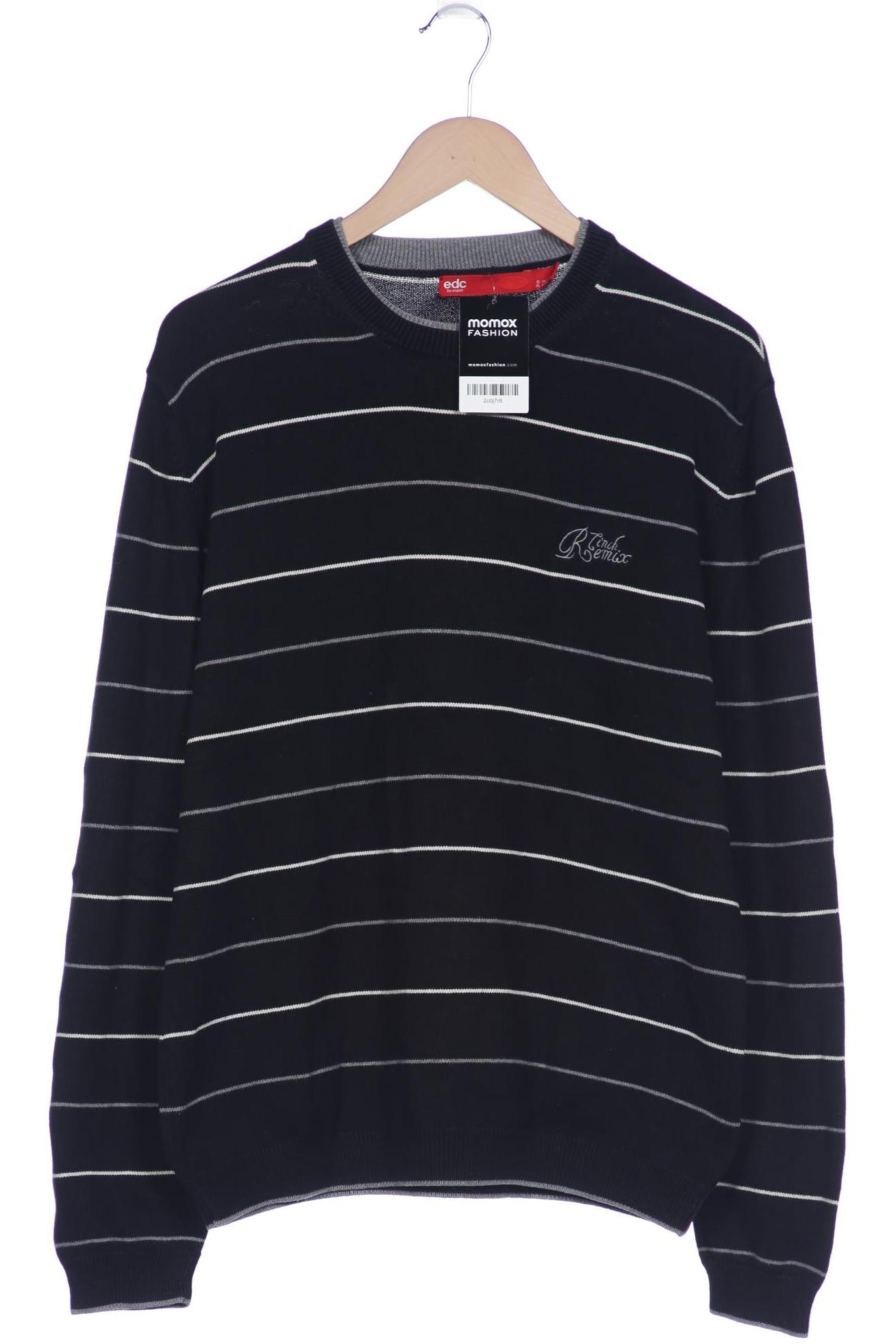 

edc by Esprit Herren Pullover, schwarz, Gr. 54
