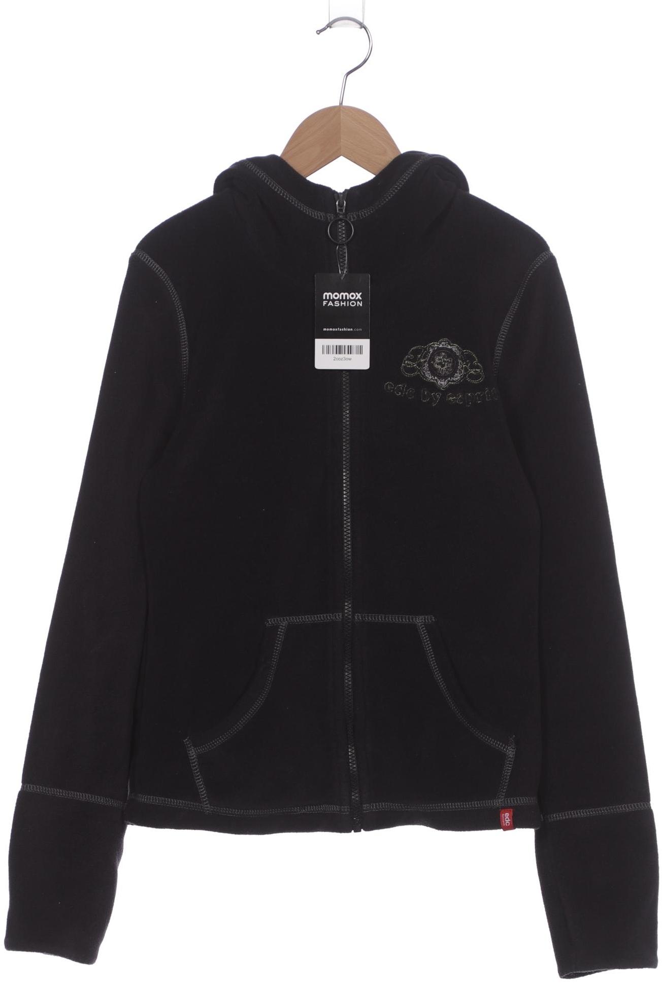 

edc by Esprit Damen Kapuzenpullover, schwarz, Gr. 38
