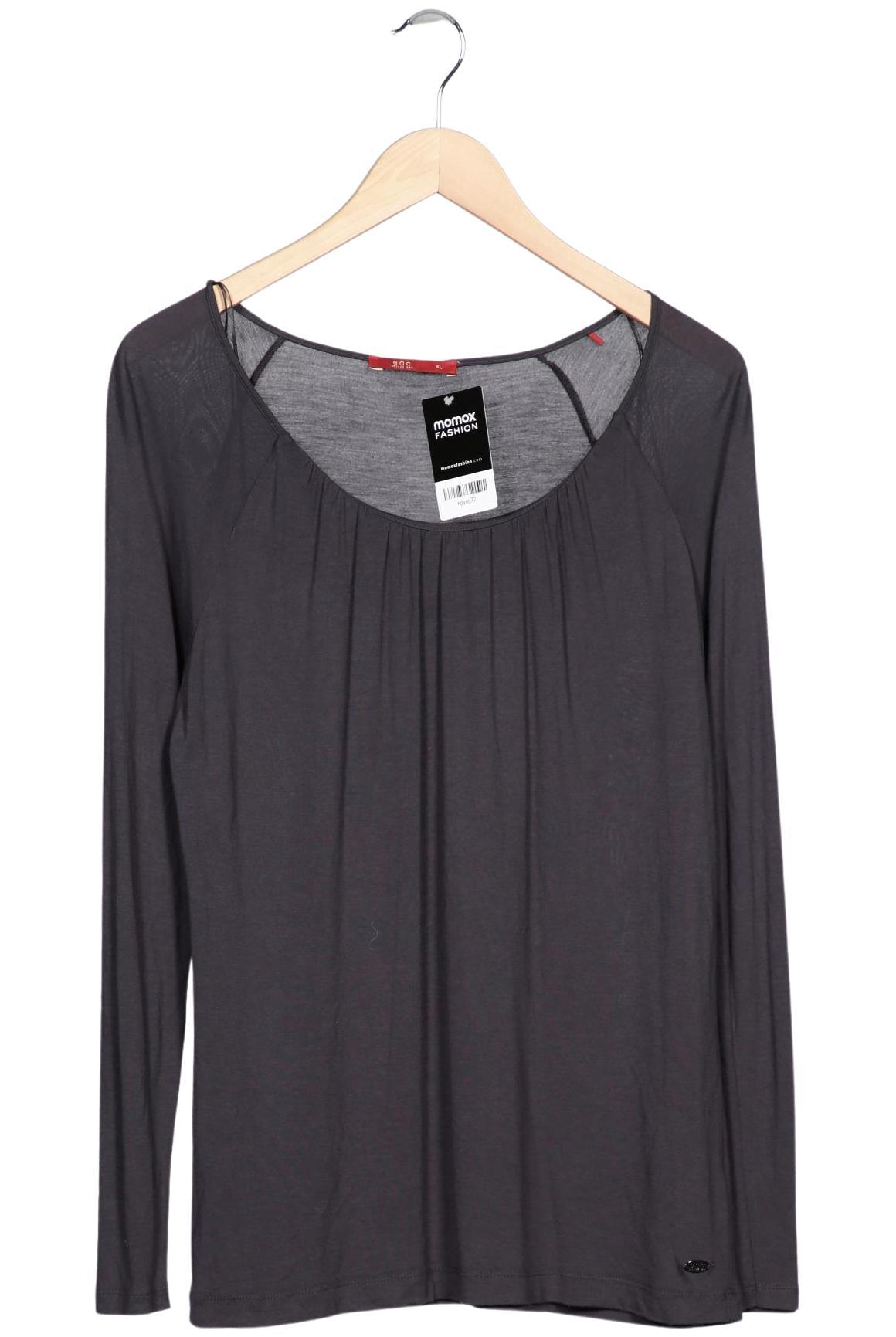 

edc by Esprit Damen Langarmshirt, grau, Gr. 44