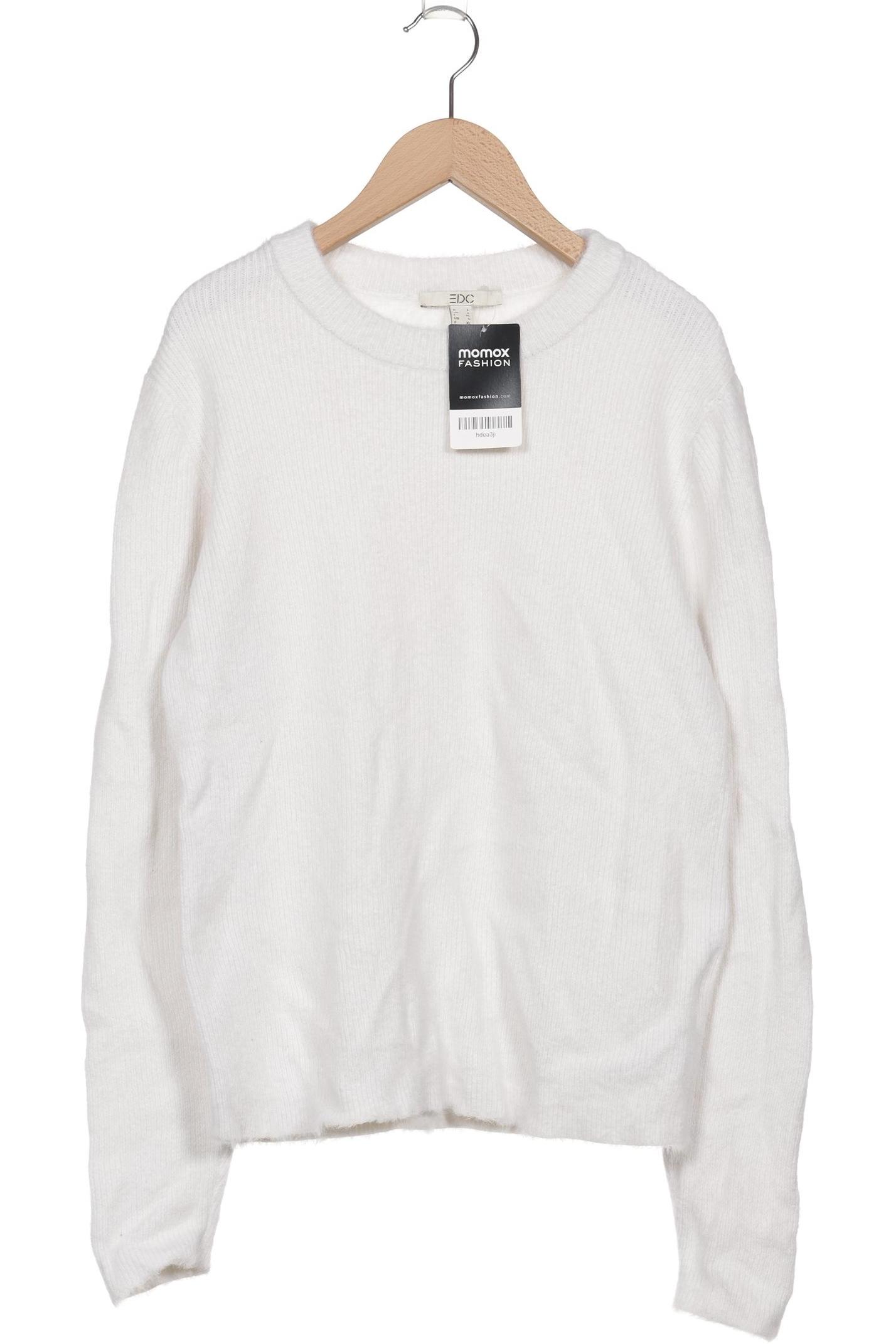 

edc by Esprit Damen Pullover, weiß, Gr. 42
