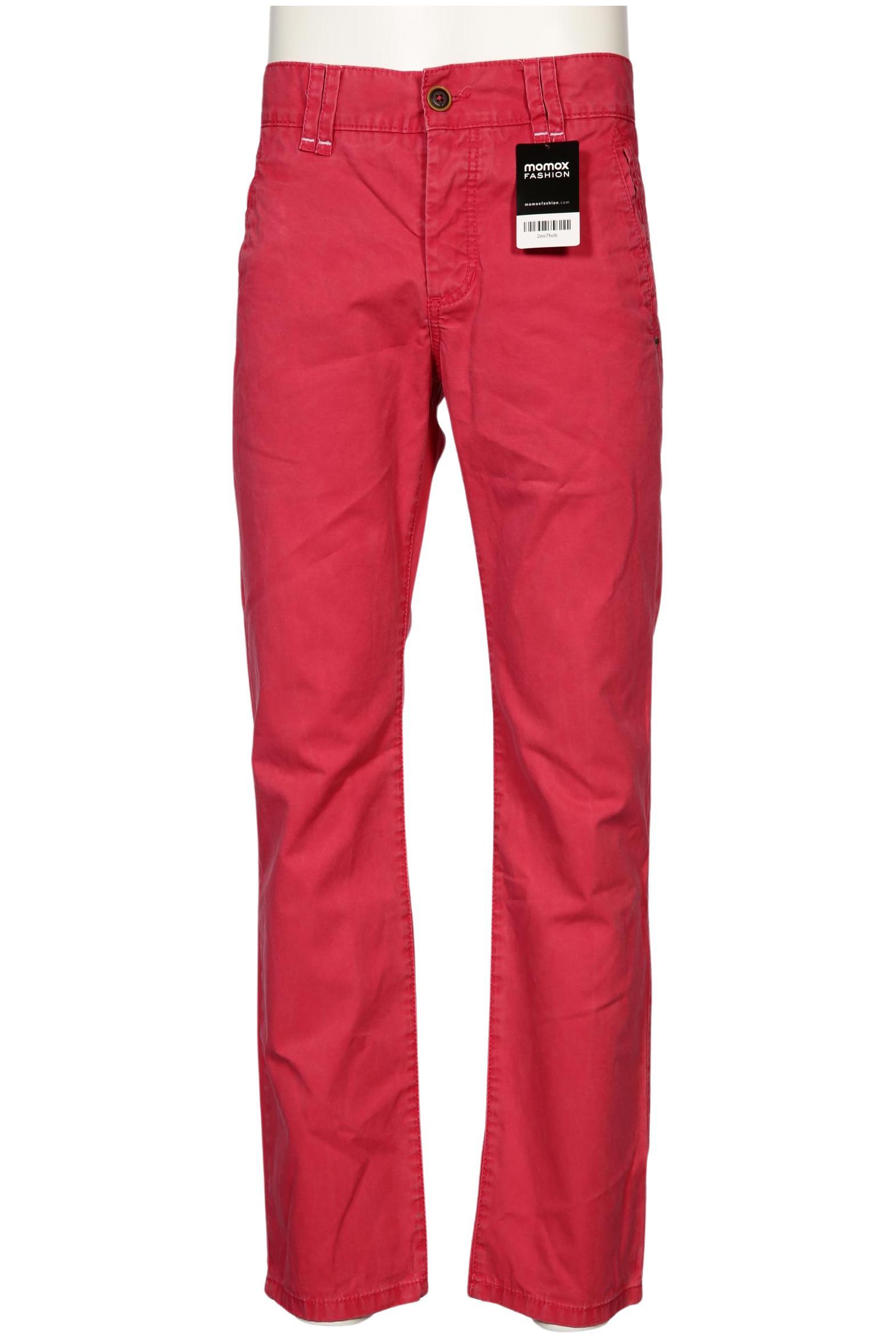 

edc by Esprit Herren Stoffhose, rot, Gr. 32