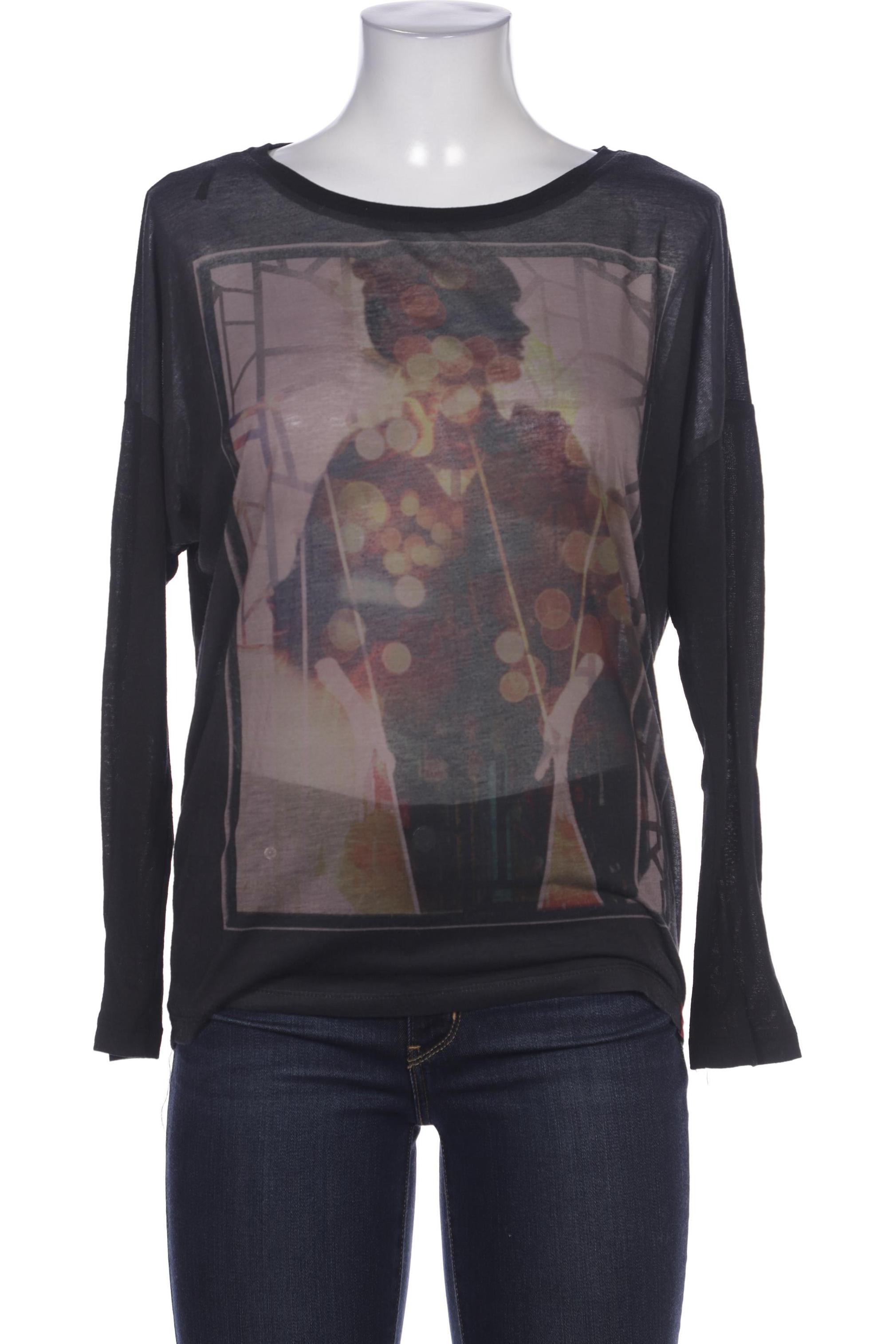 

edc by Esprit Damen Langarmshirt, schwarz, Gr. 36