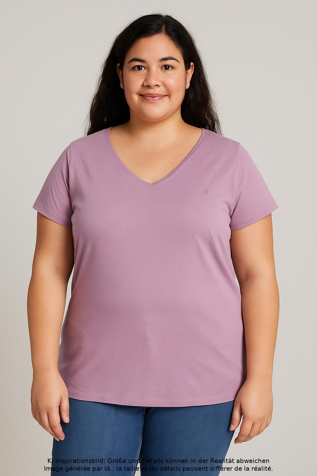 

edc by Esprit Damen T-Shirt, flieder, Gr. 44