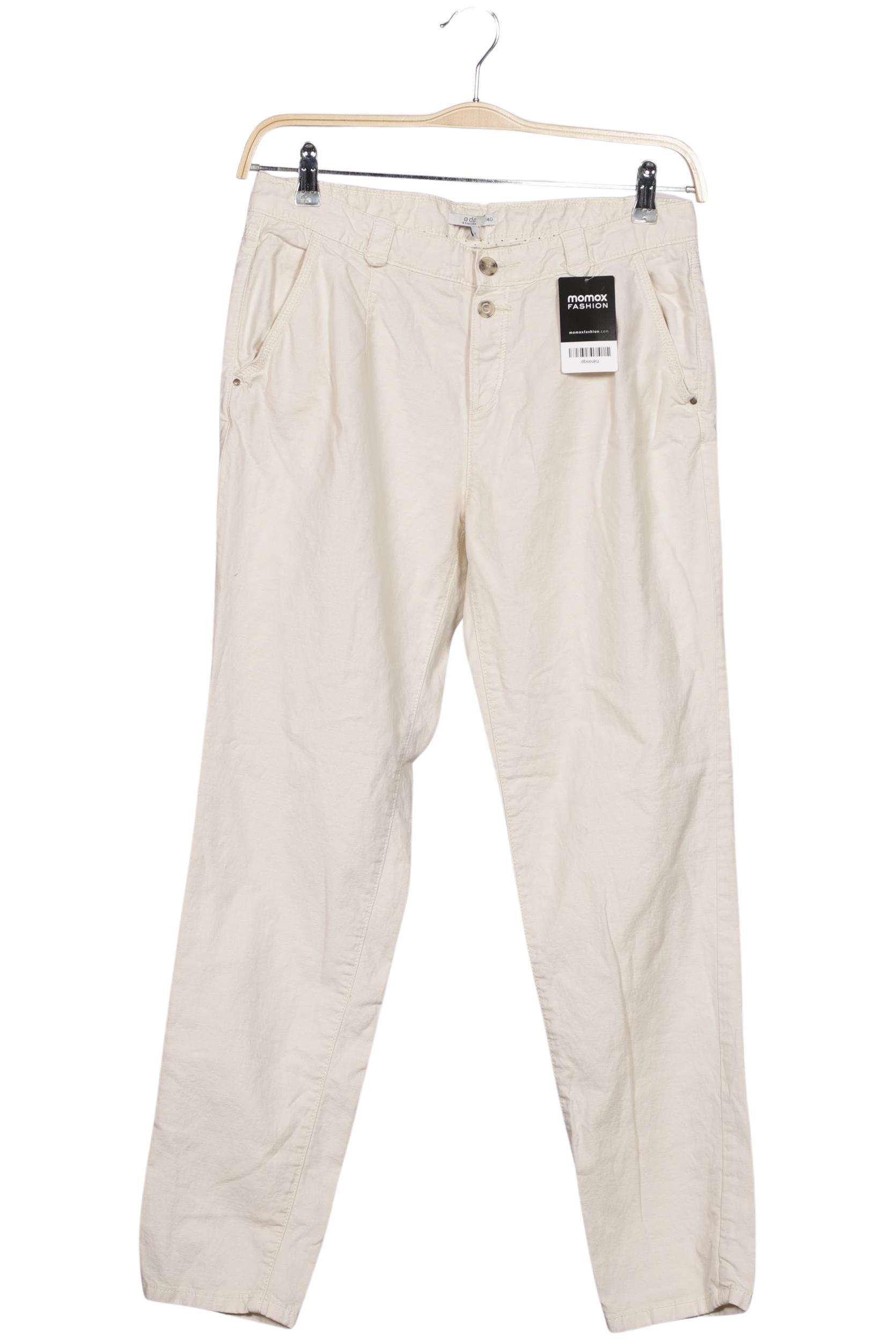 

edc by Esprit Damen Stoffhose, cremeweiß, Gr. 40