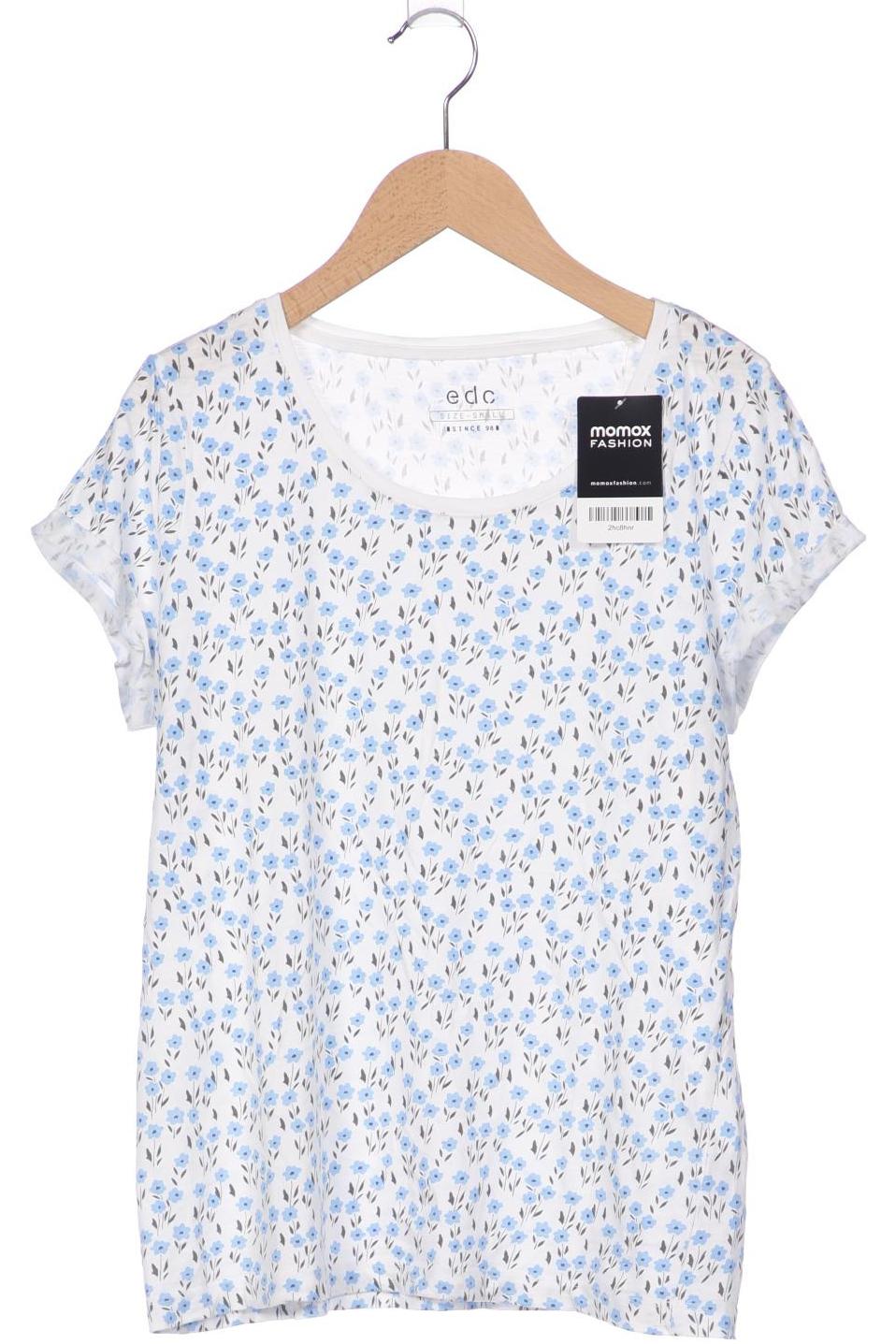 

edc by Esprit Damen T-Shirt, blau, Gr. 36