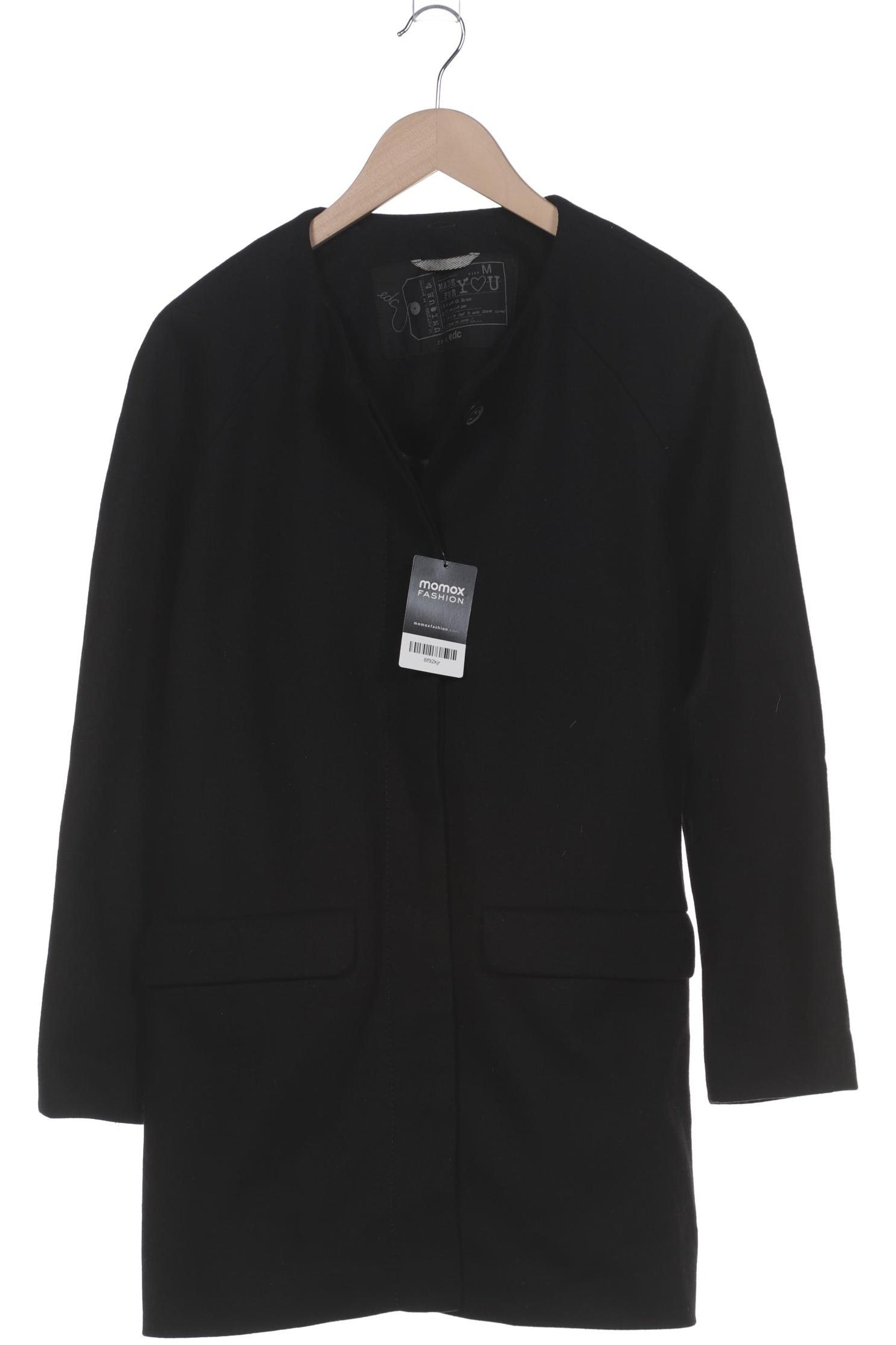 

edc by Esprit Damen Mantel, schwarz, Gr. 38