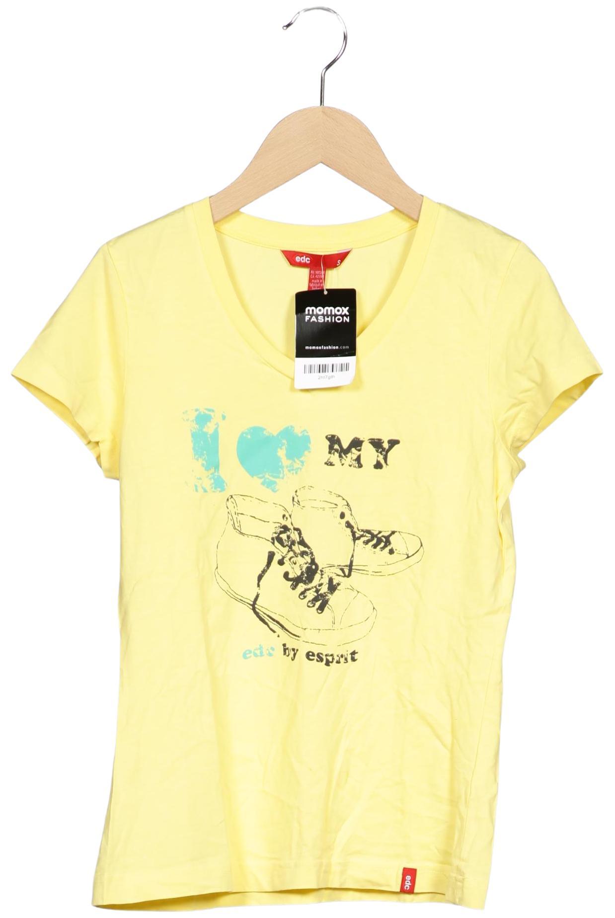 

edc by Esprit Damen T-Shirt, gelb, Gr. 36