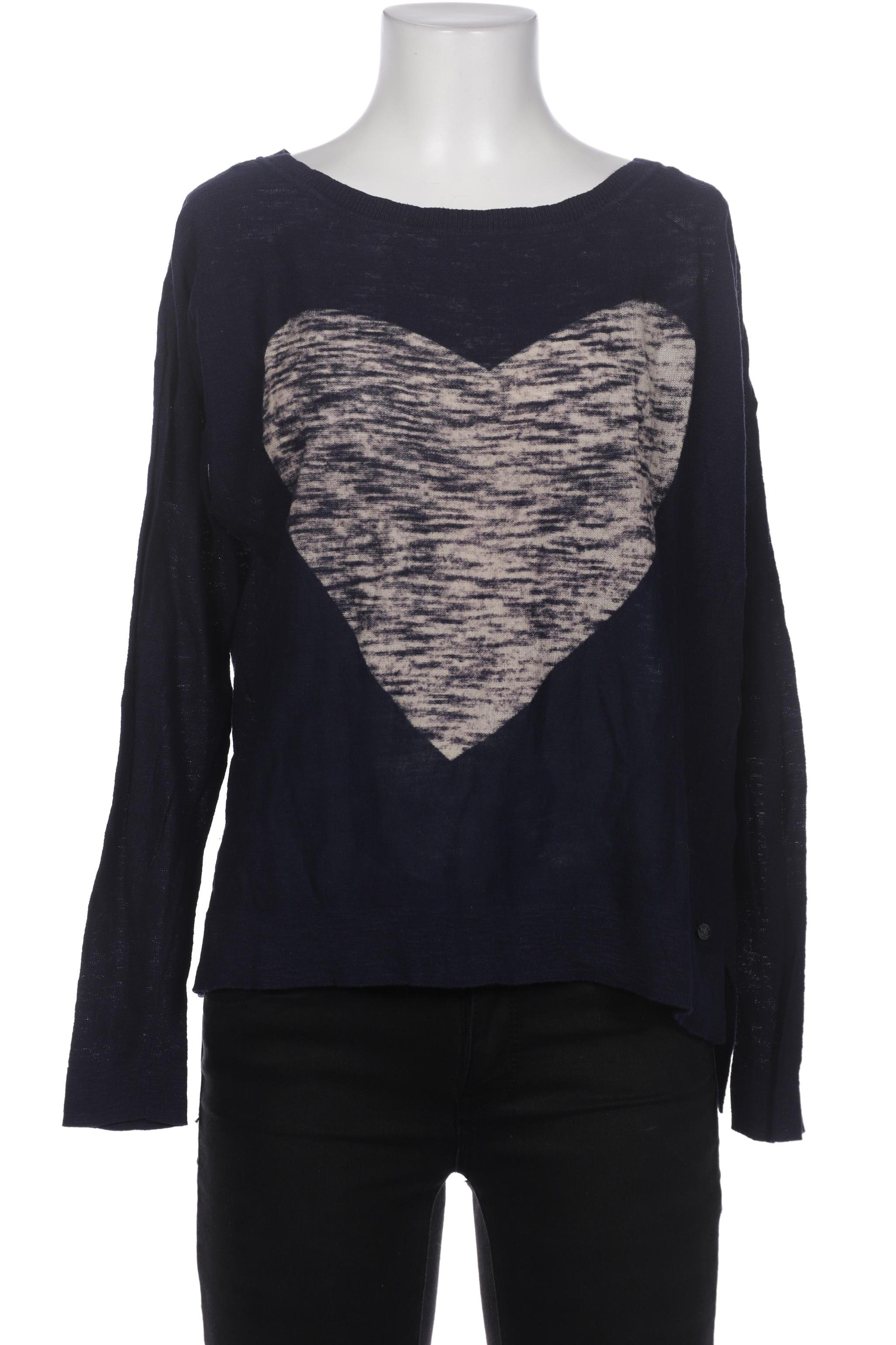 

edc by Esprit Damen Langarmshirt, marineblau, Gr. 36