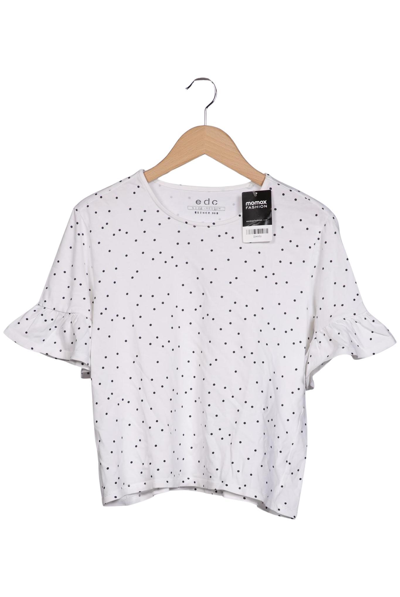 

edc by Esprit Damen T-Shirt, weiß, Gr. 38