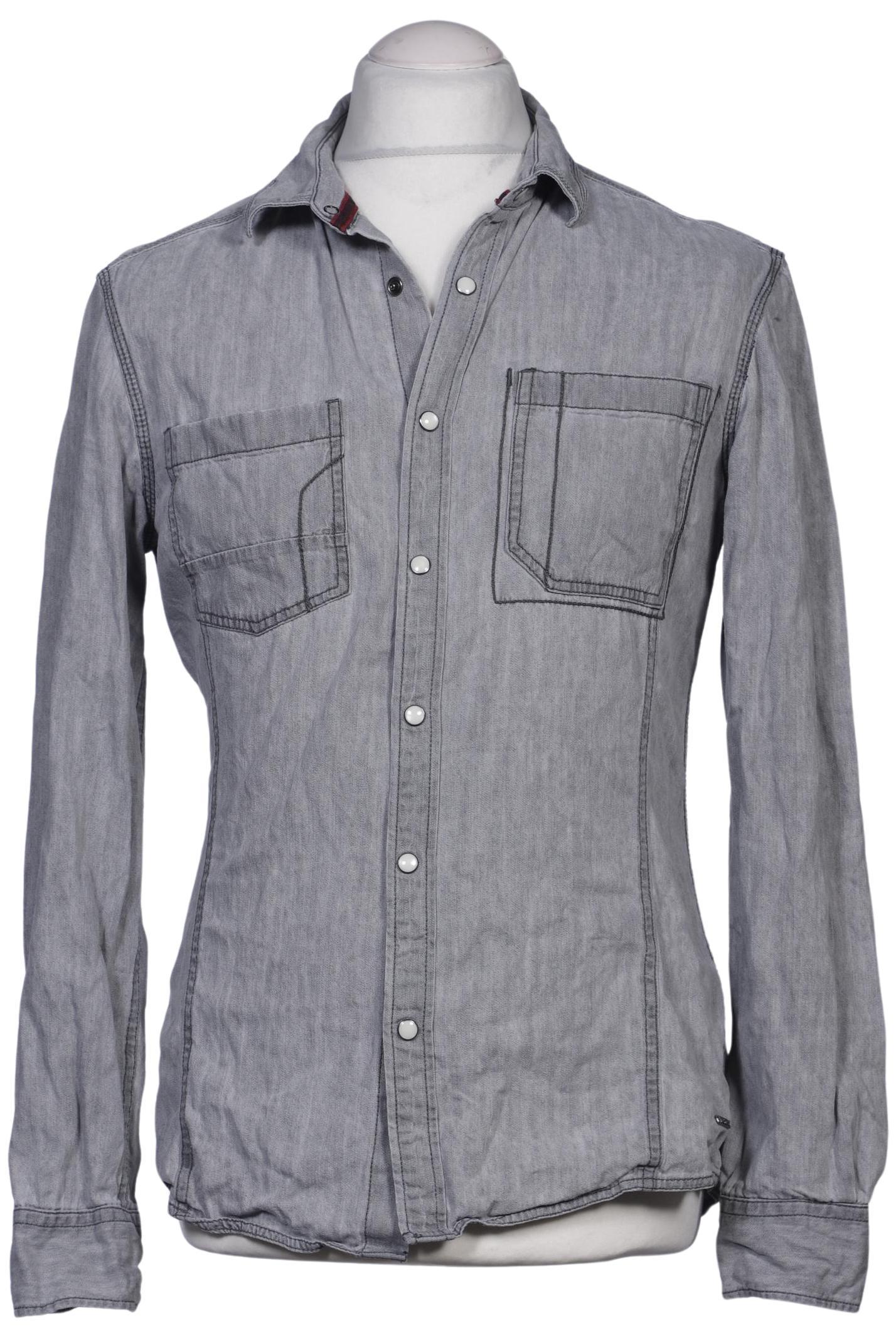 

edc by Esprit Herren Hemd, grau, Gr. 48