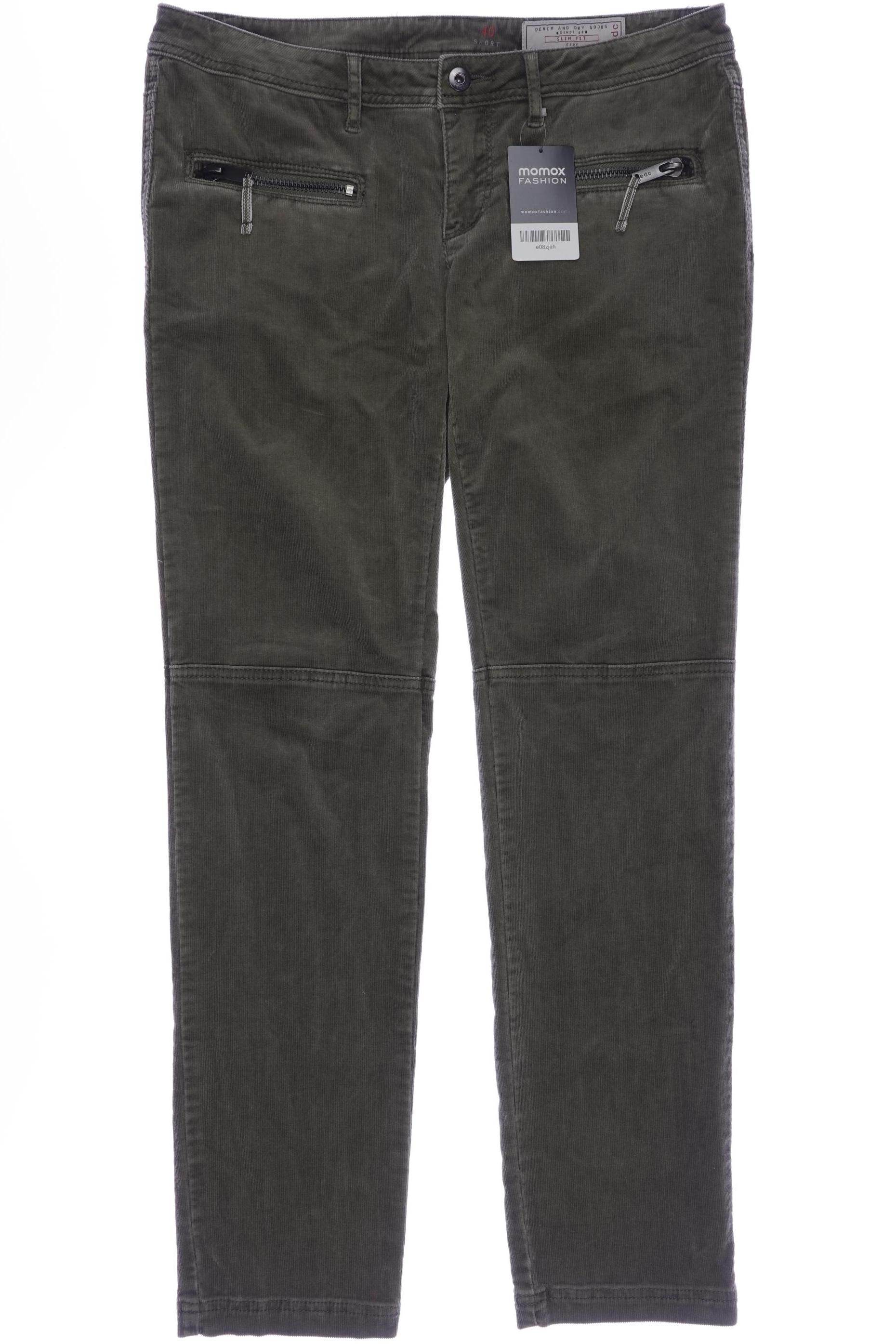 

edc by Esprit Damen Stoffhose, grün, Gr. 40