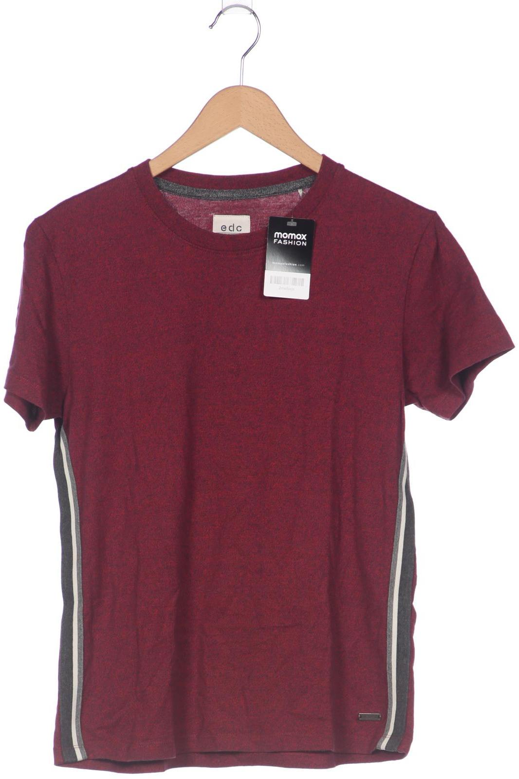 

edc by Esprit Herren T-Shirt, bordeaux, Gr. 46