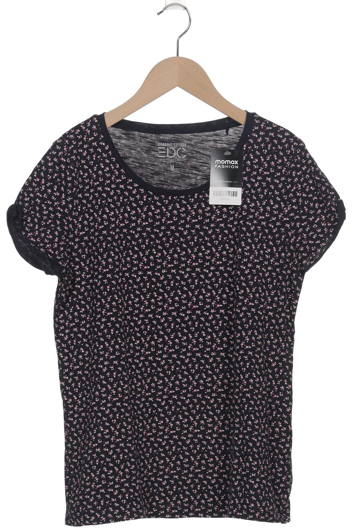 

edc by Esprit Damen T-Shirt, marineblau, Gr. 38