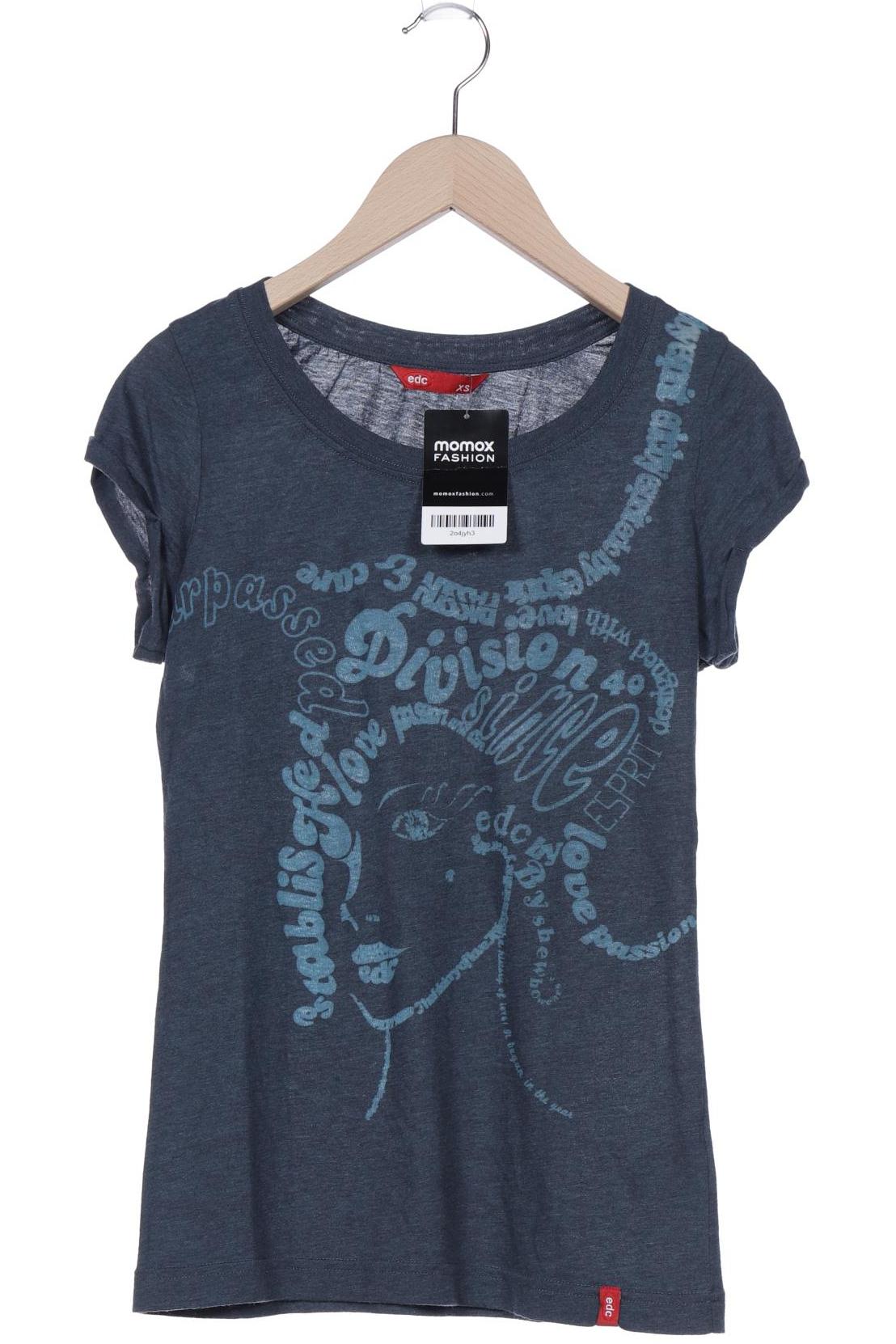 

edc by Esprit Damen T-Shirt, marineblau