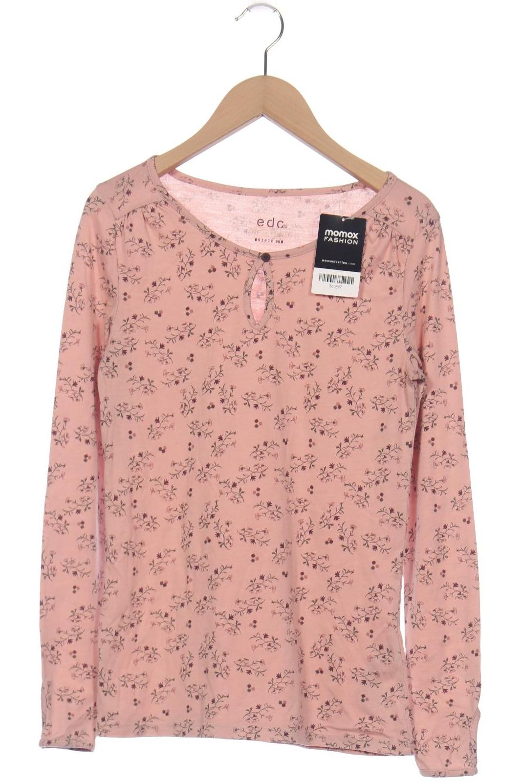 

edc by Esprit Damen Langarmshirt, pink, Gr. 34