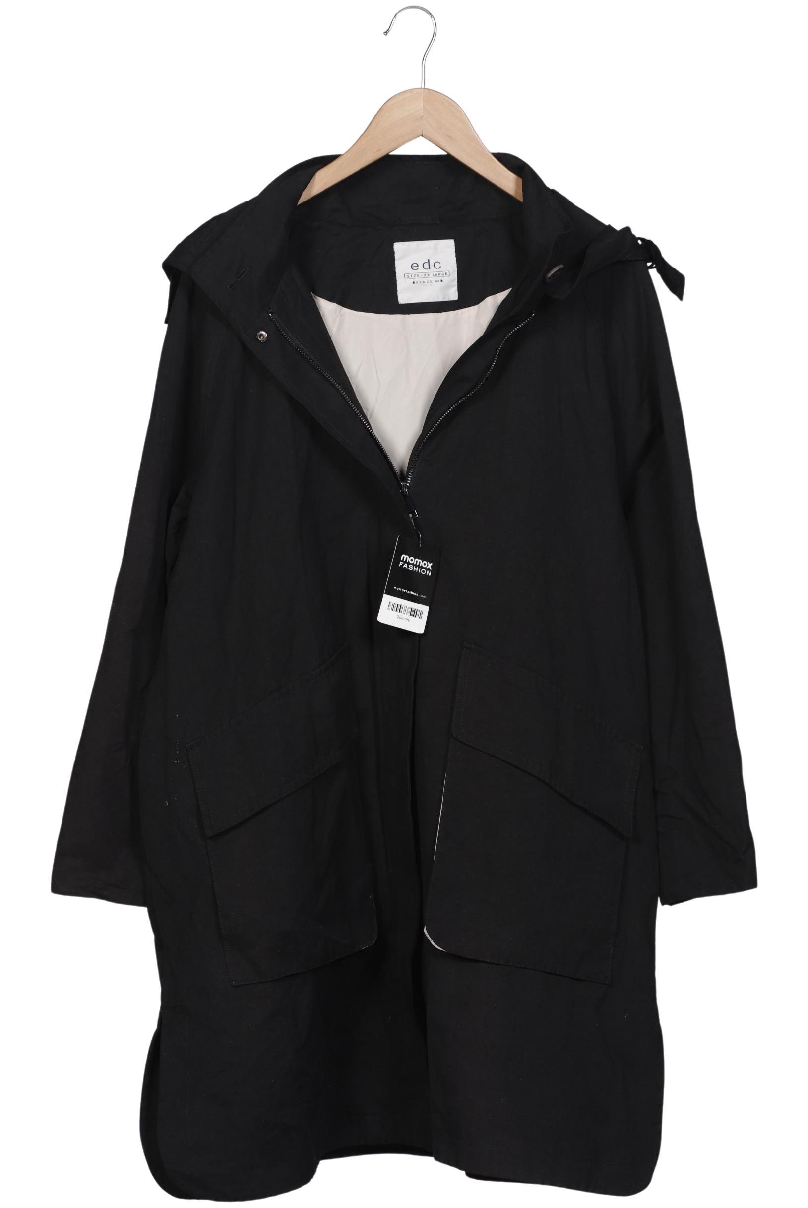 

edc by Esprit Damen Mantel, schwarz, Gr. 46