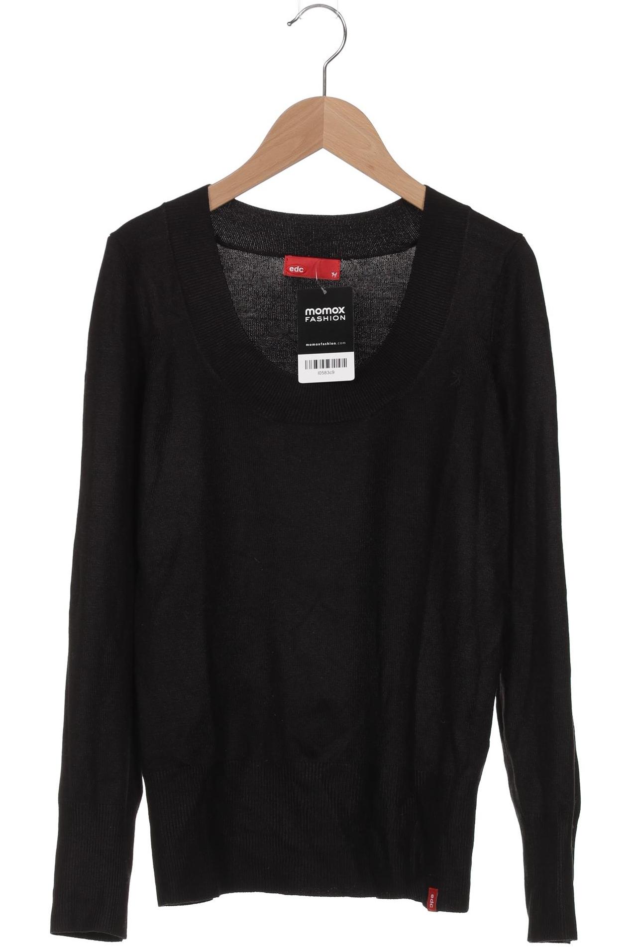 

edc by Esprit Damen Pullover, schwarz, Gr. 38