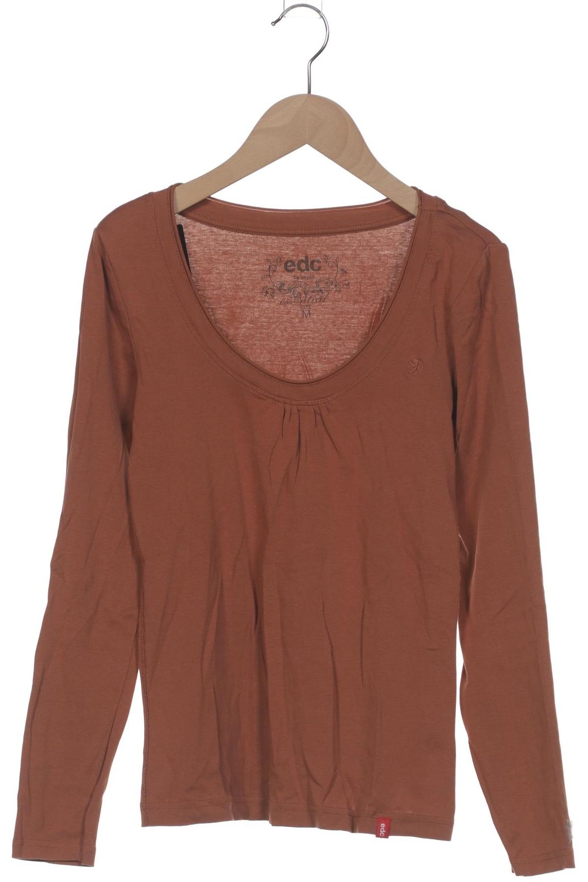 

edc by Esprit Damen Langarmshirt, braun, Gr. 38