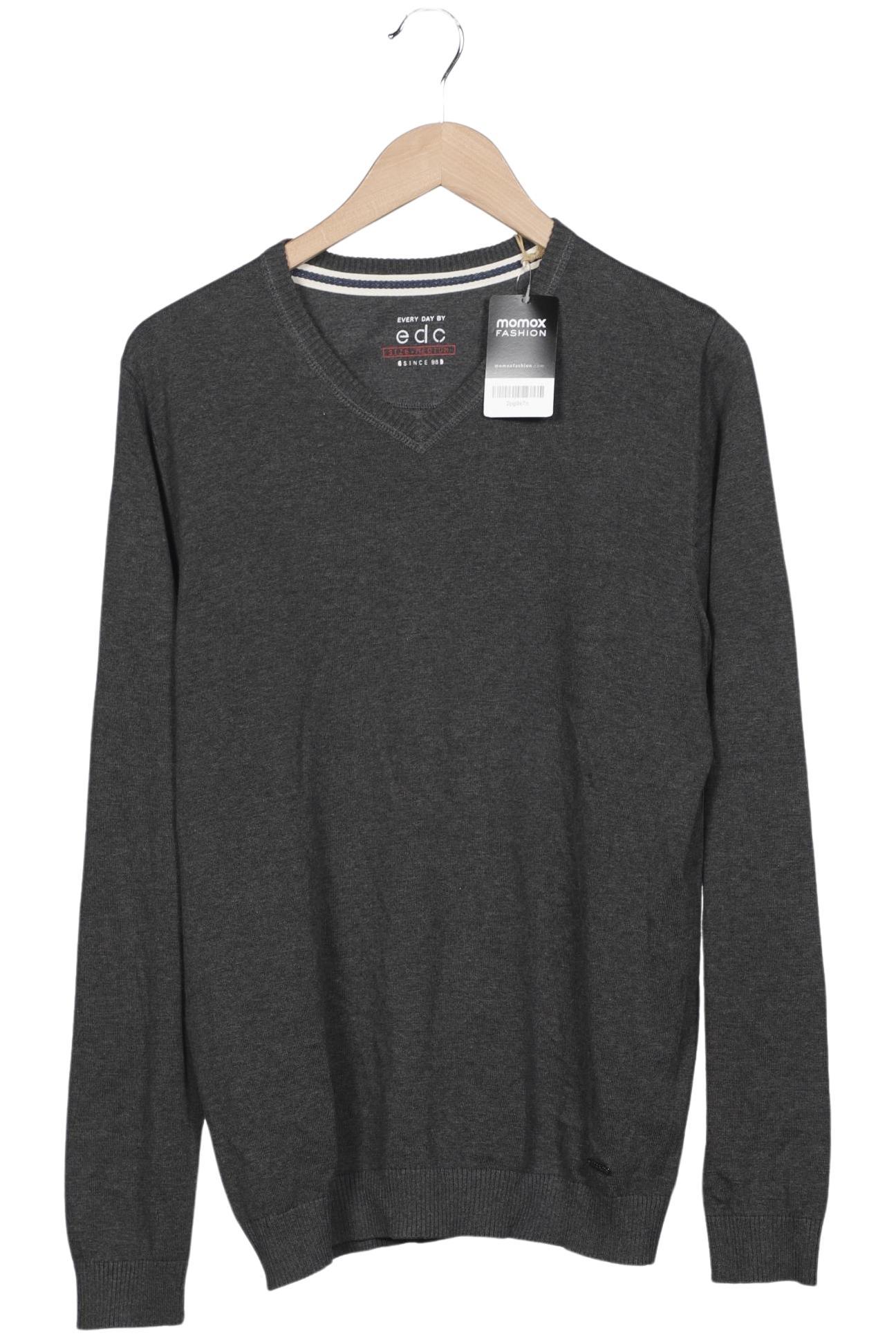 

edc by Esprit Herren Pullover, grau, Gr. 48