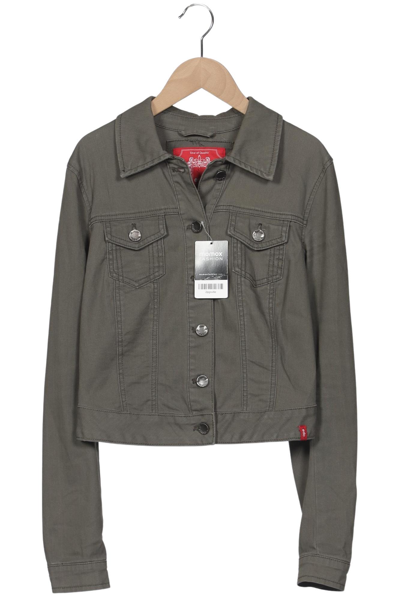 

edc by Esprit Damen Jacke, grün, Gr. 38