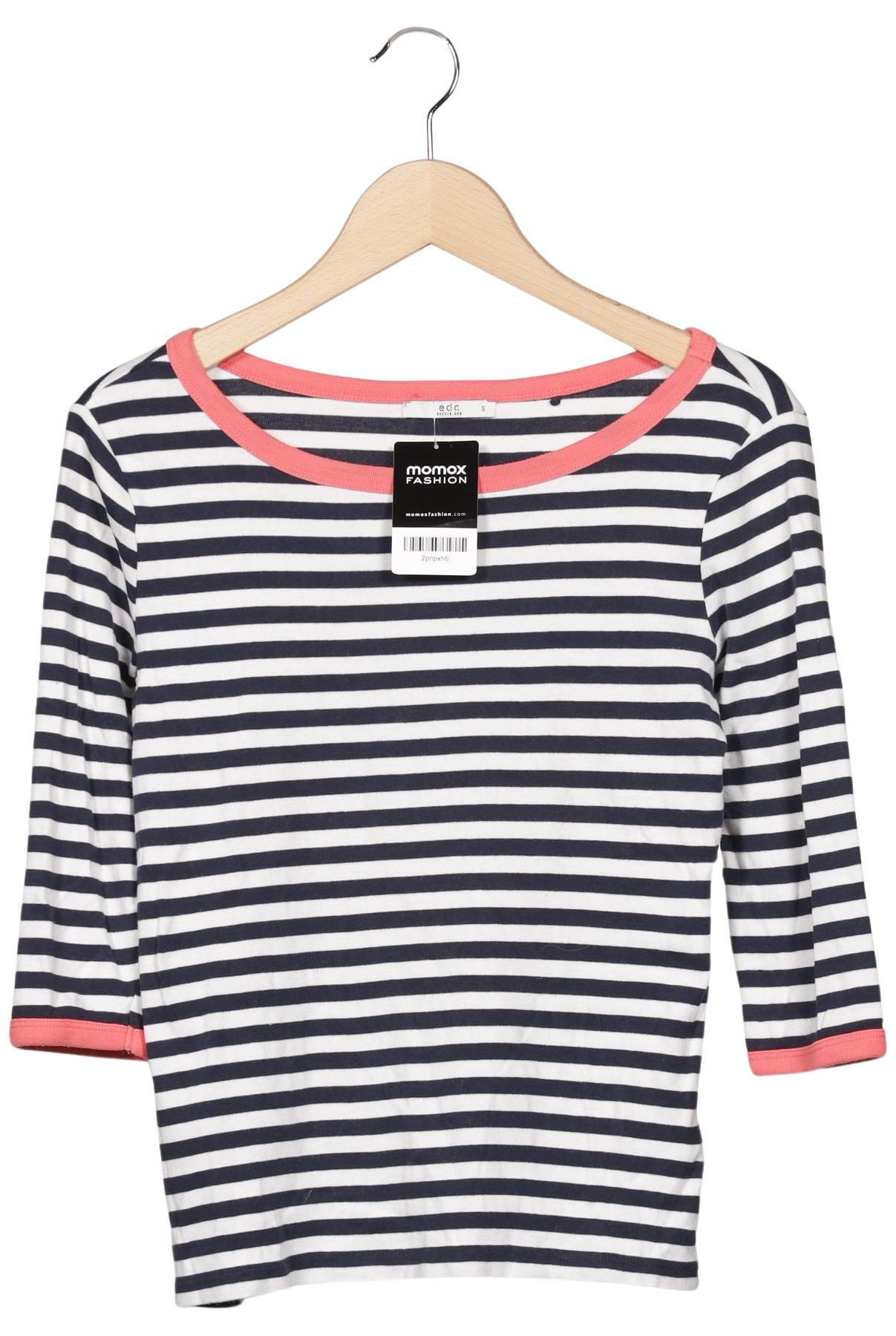 

edc by Esprit Damen Langarmshirt, mehrfarbig, Gr. 36