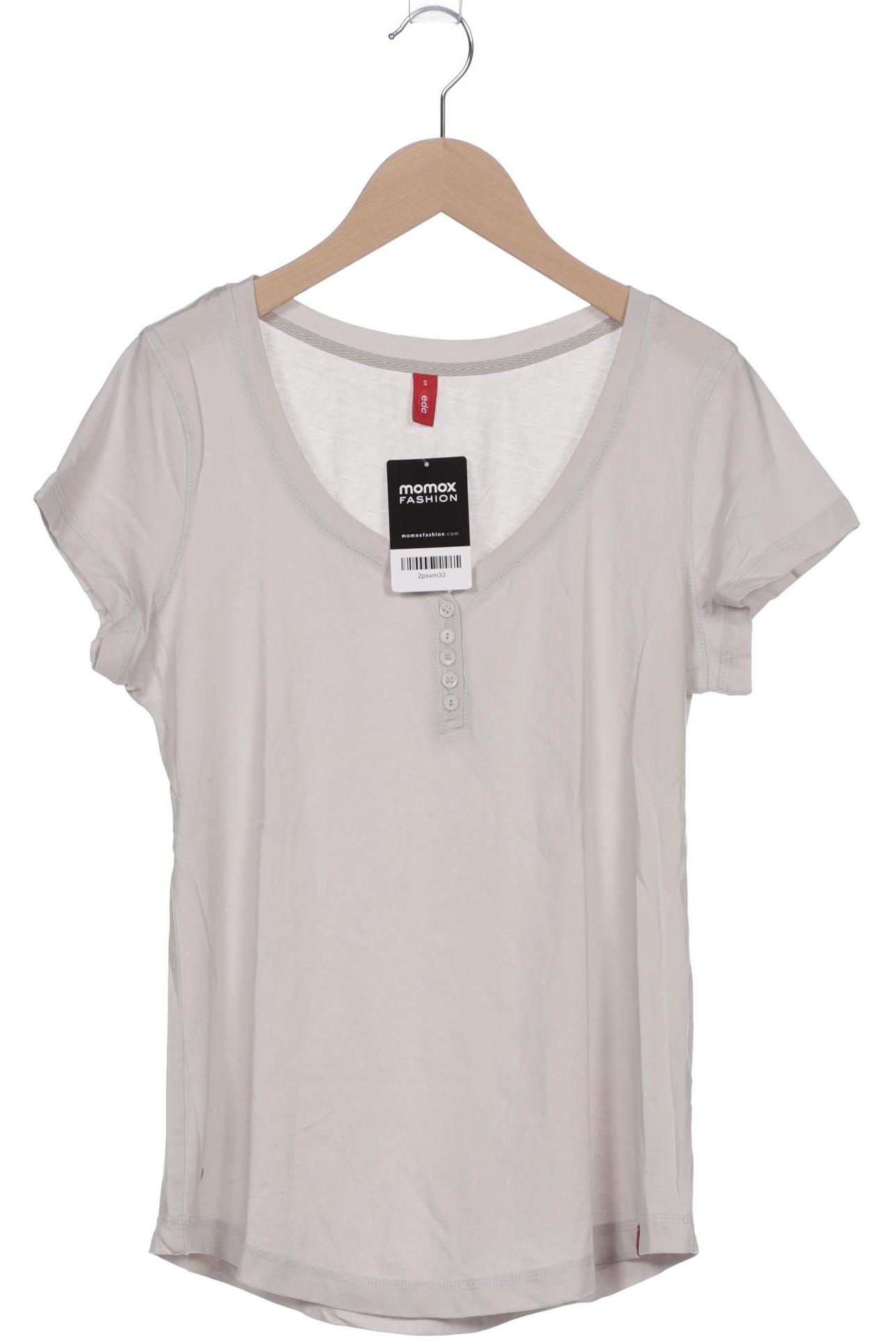 

edc by Esprit Damen T-Shirt, grau, Gr. 36
