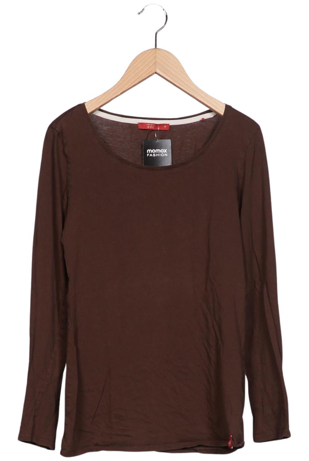 

edc by Esprit Damen Langarmshirt, braun, Gr. 38